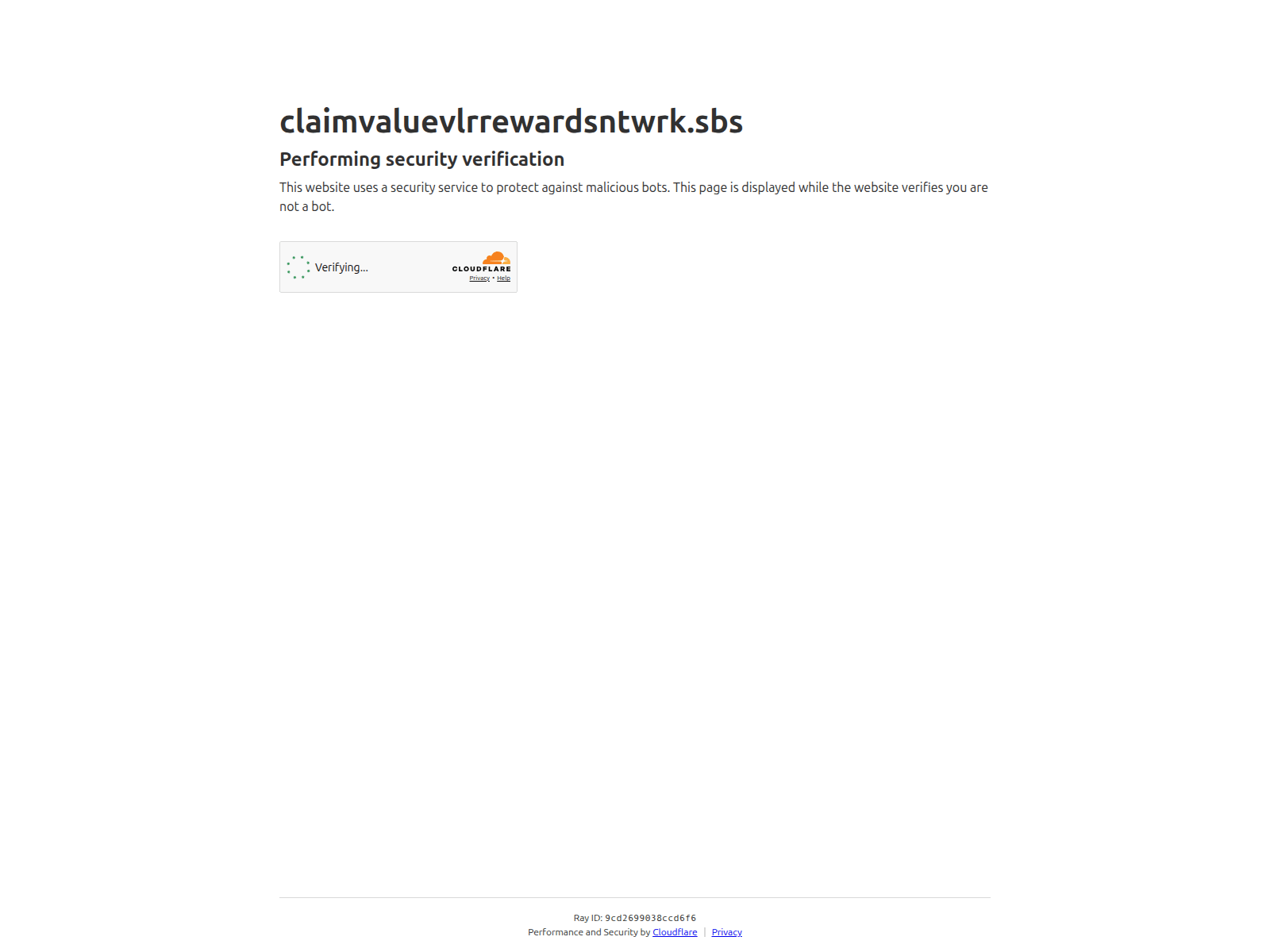 Screenshot of claimvaluevlrrewardsntwrk.sbs