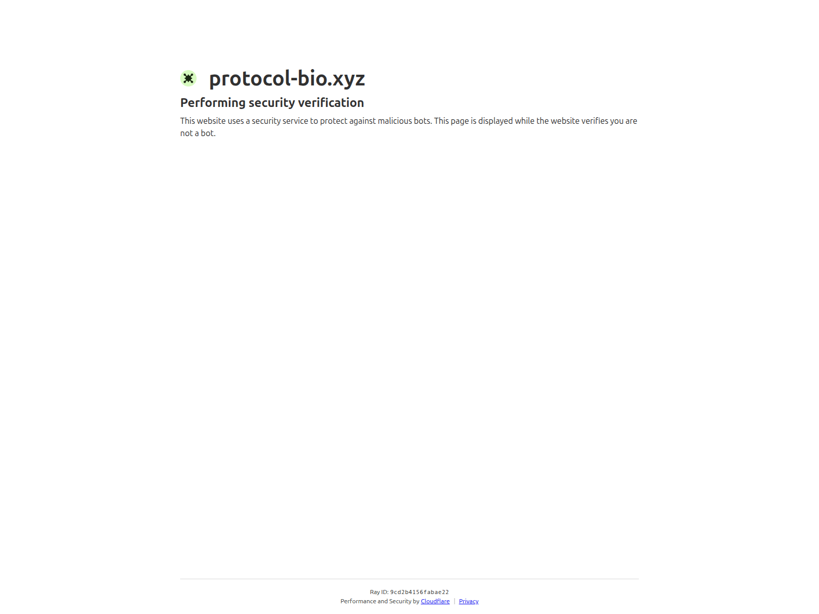 Screenshot of protocol-bio.xyz