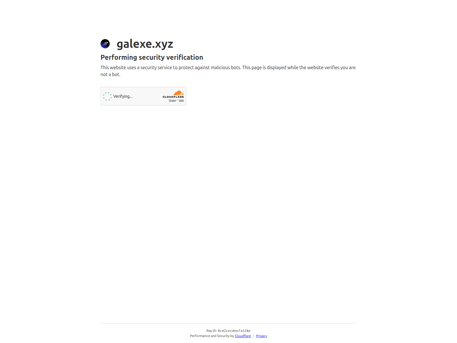 Screenshot of galexe.xyz