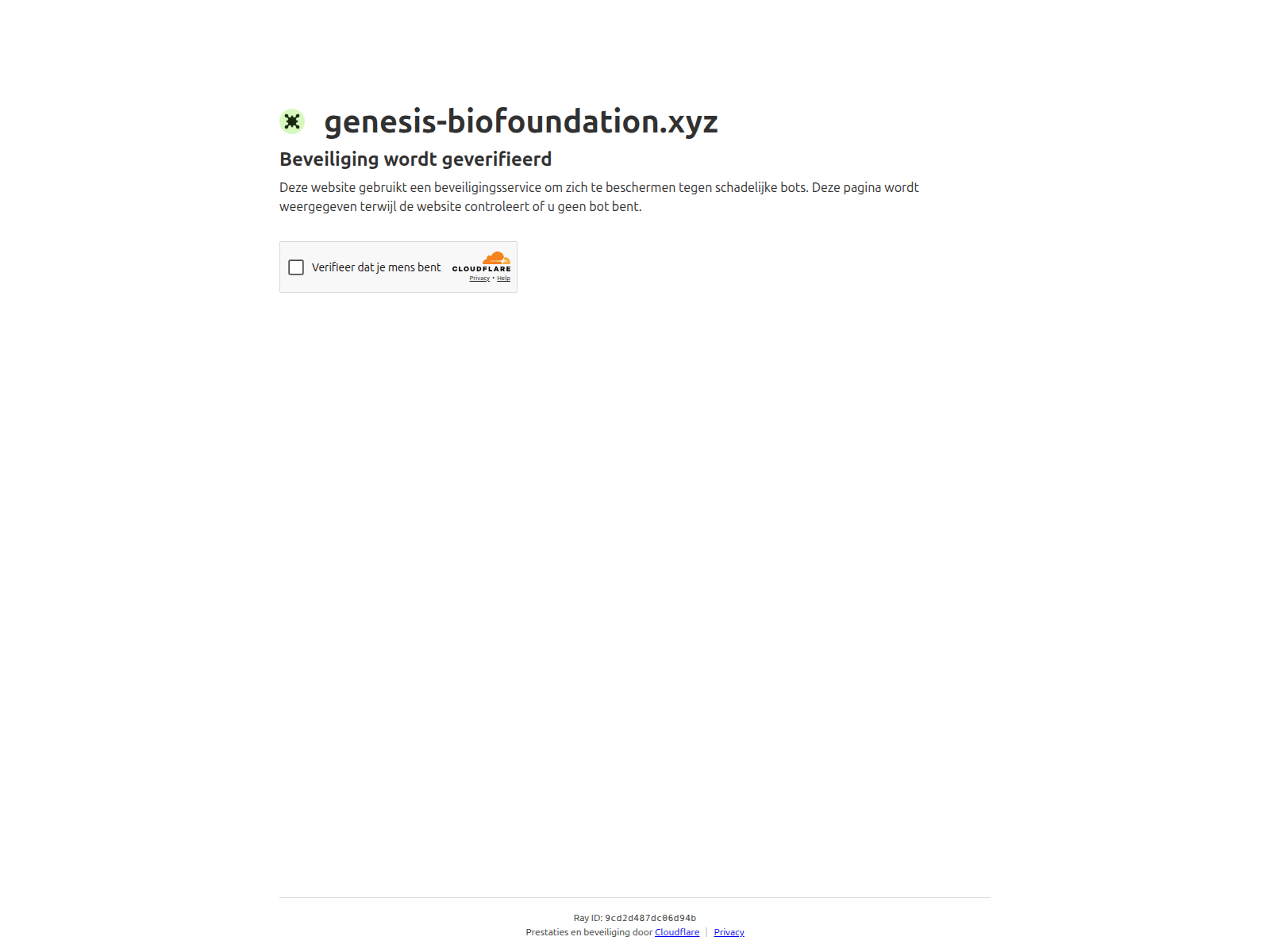 Screenshot of genesis-biofoundation.xyz