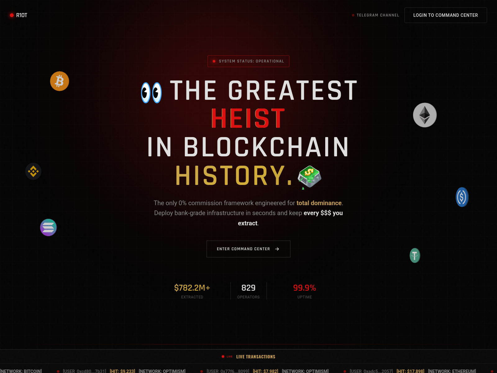 Screenshot of r1ot.app