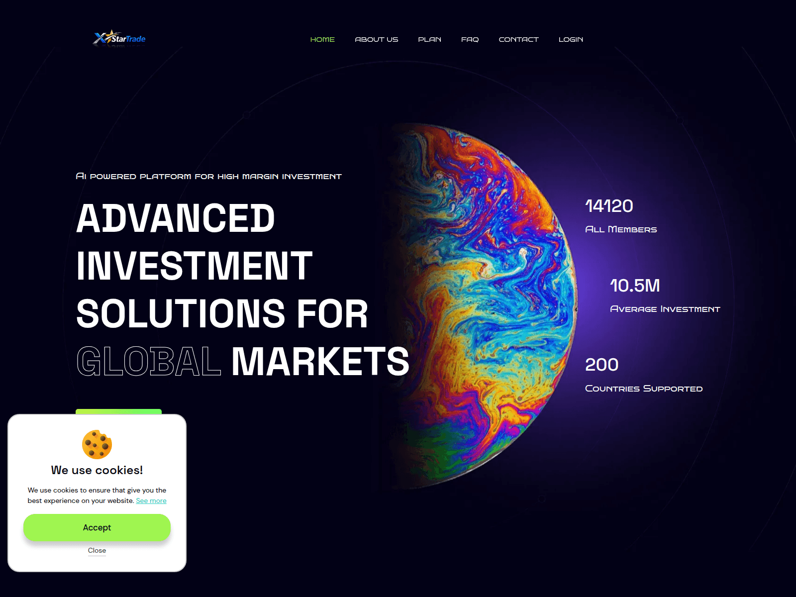 Screenshot of xstartrade.com