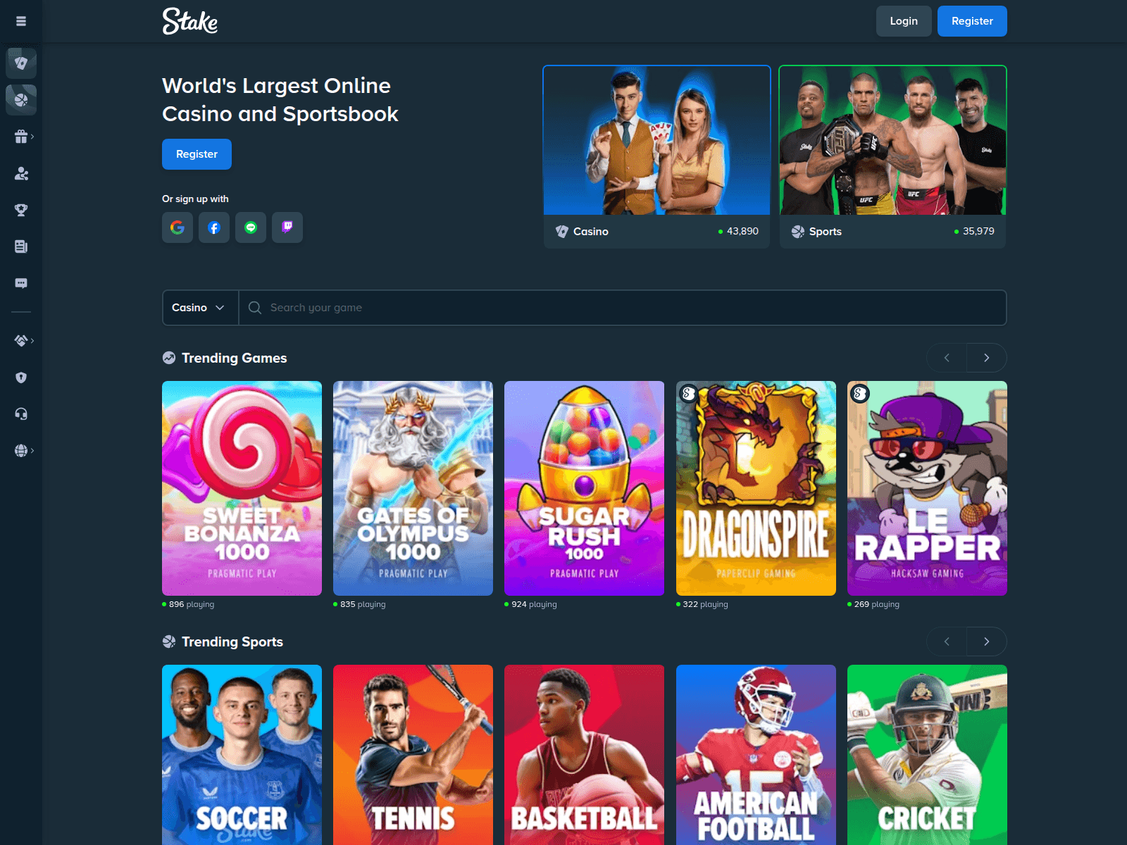 Screenshot of stake1803.com