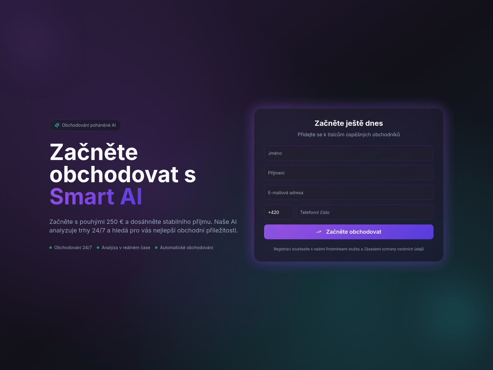 Screenshot of czbottradex.com