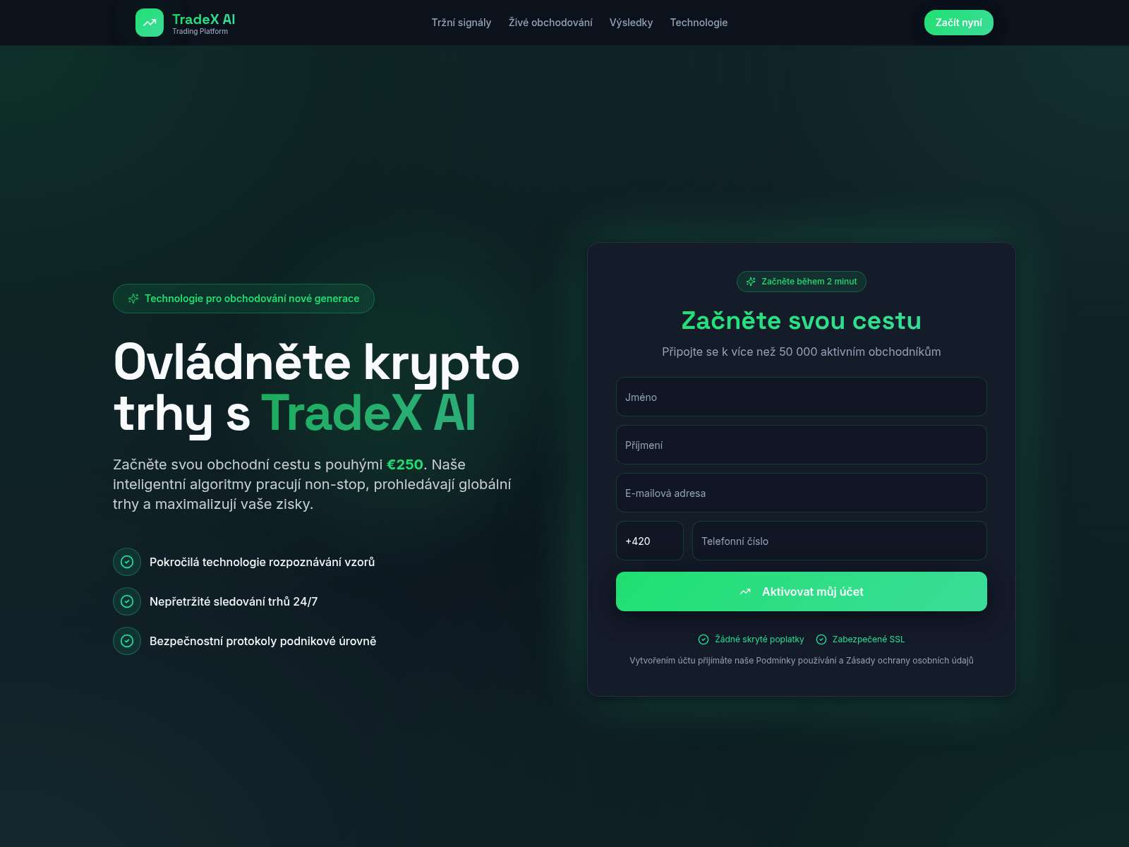 Screenshot of czxaitradex.com