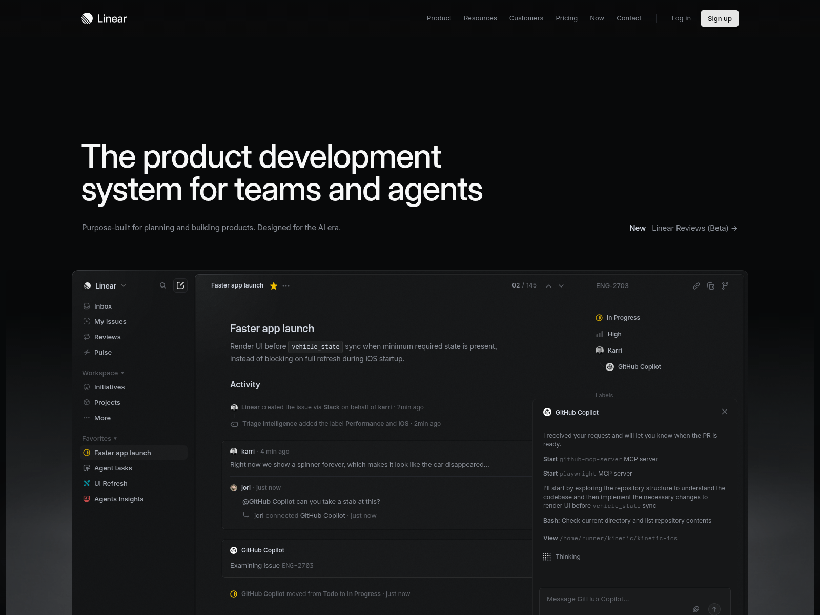 Screenshot of linearroles.com