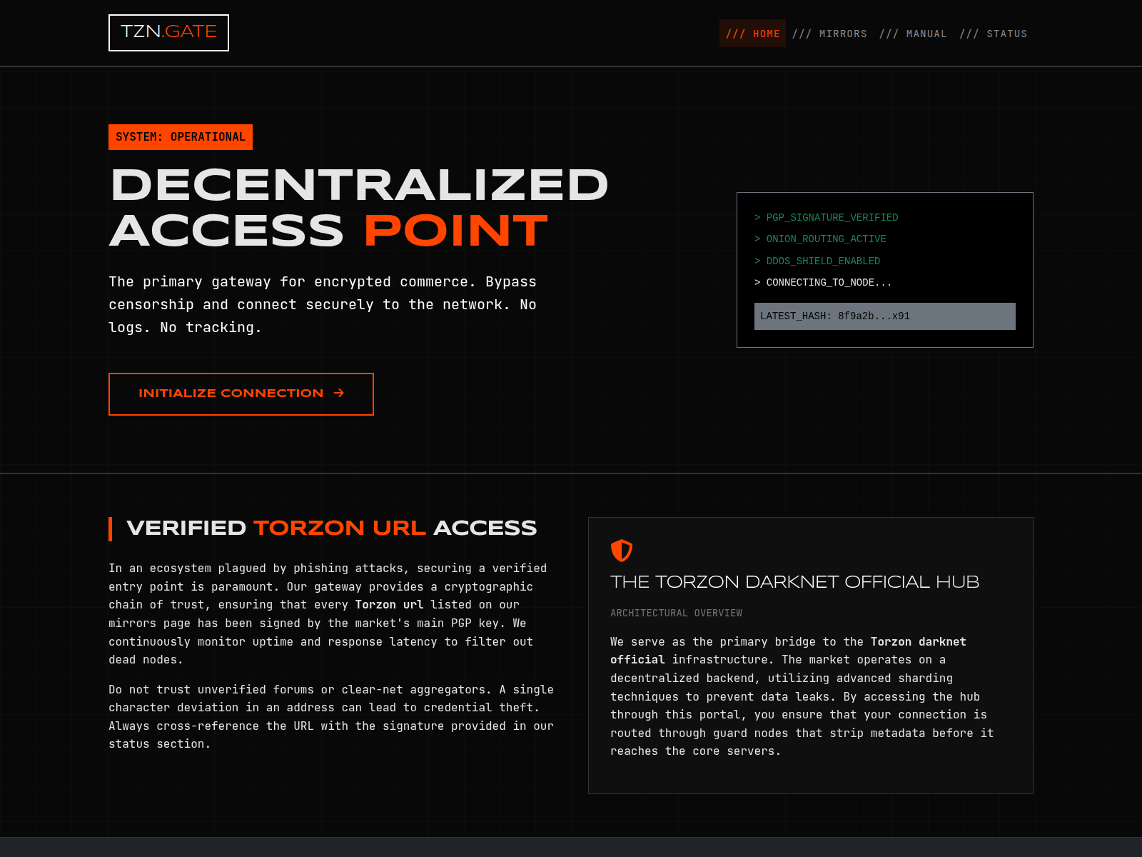 Screenshot of torzonmarket1.com