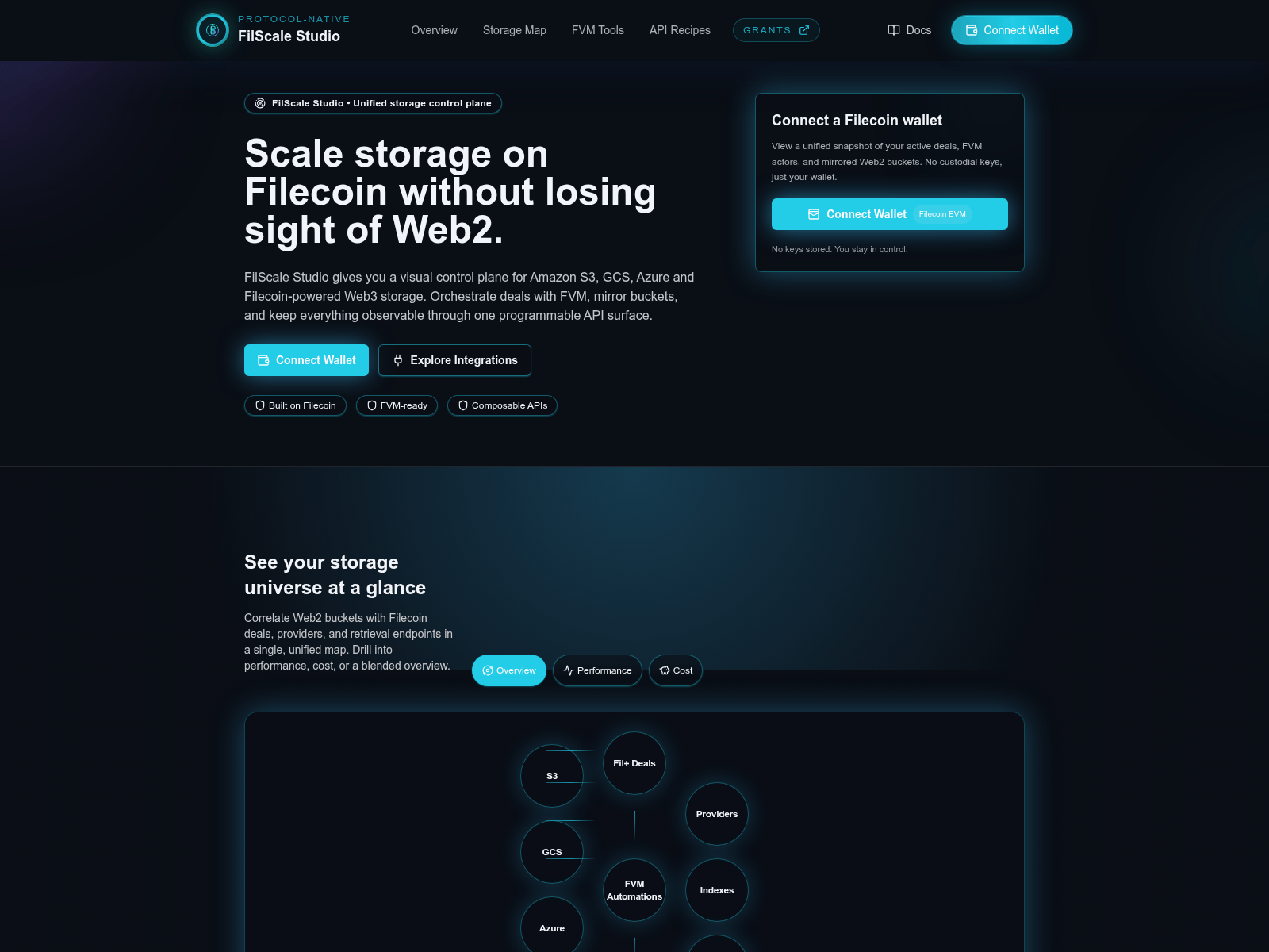 Screenshot of filecoinds.dream.space