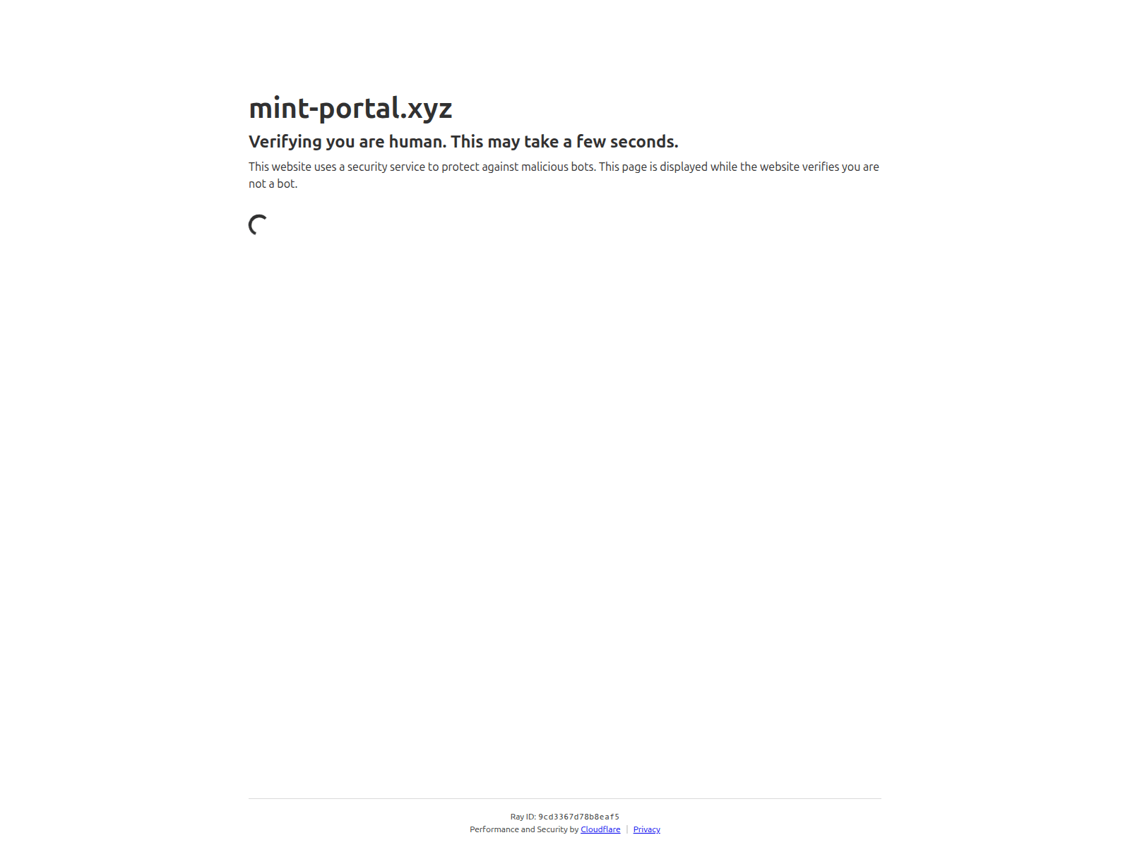 Screenshot of mint-portal.xyz