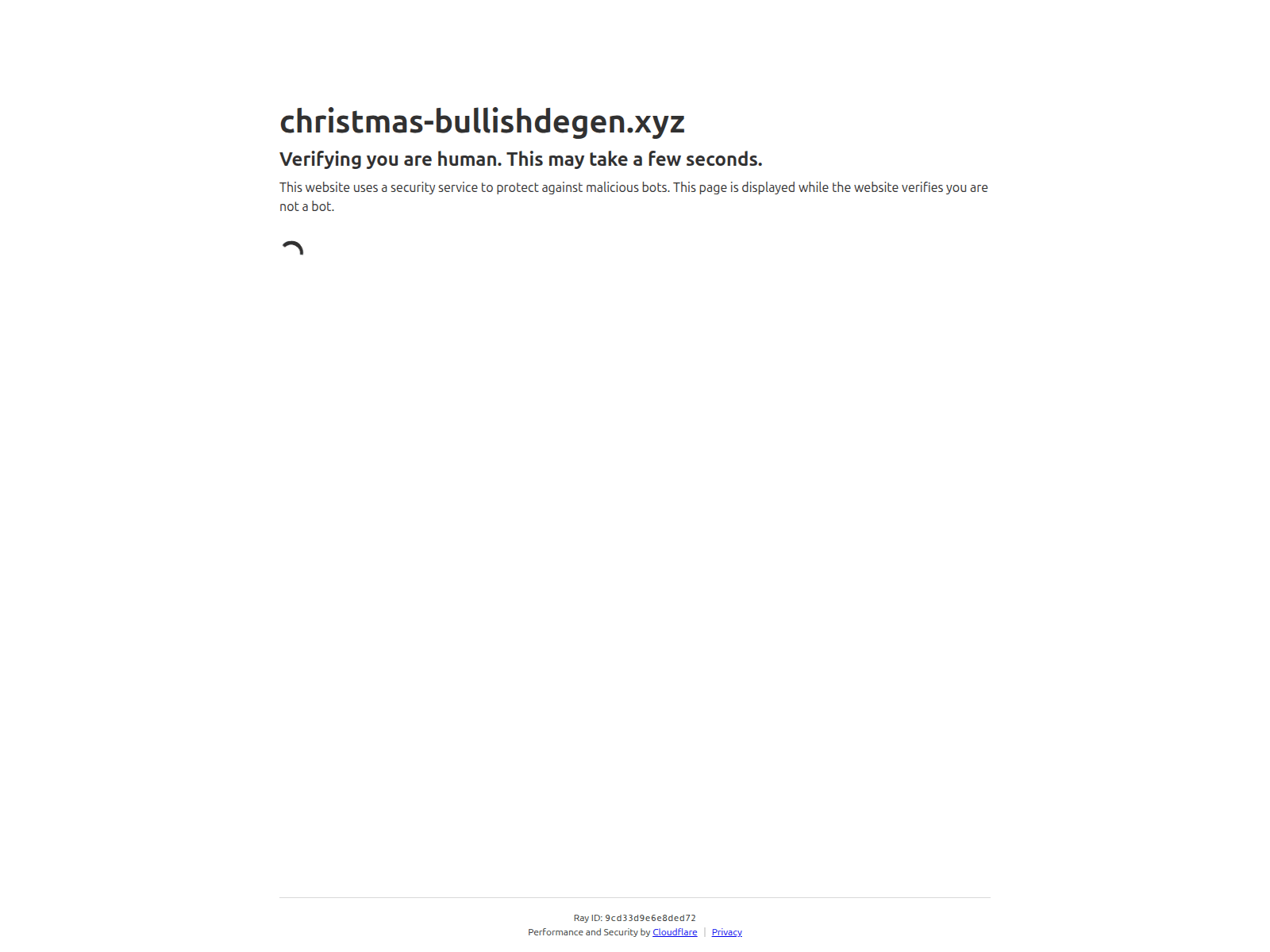 Screenshot of christmas-bullishdegen.xyz