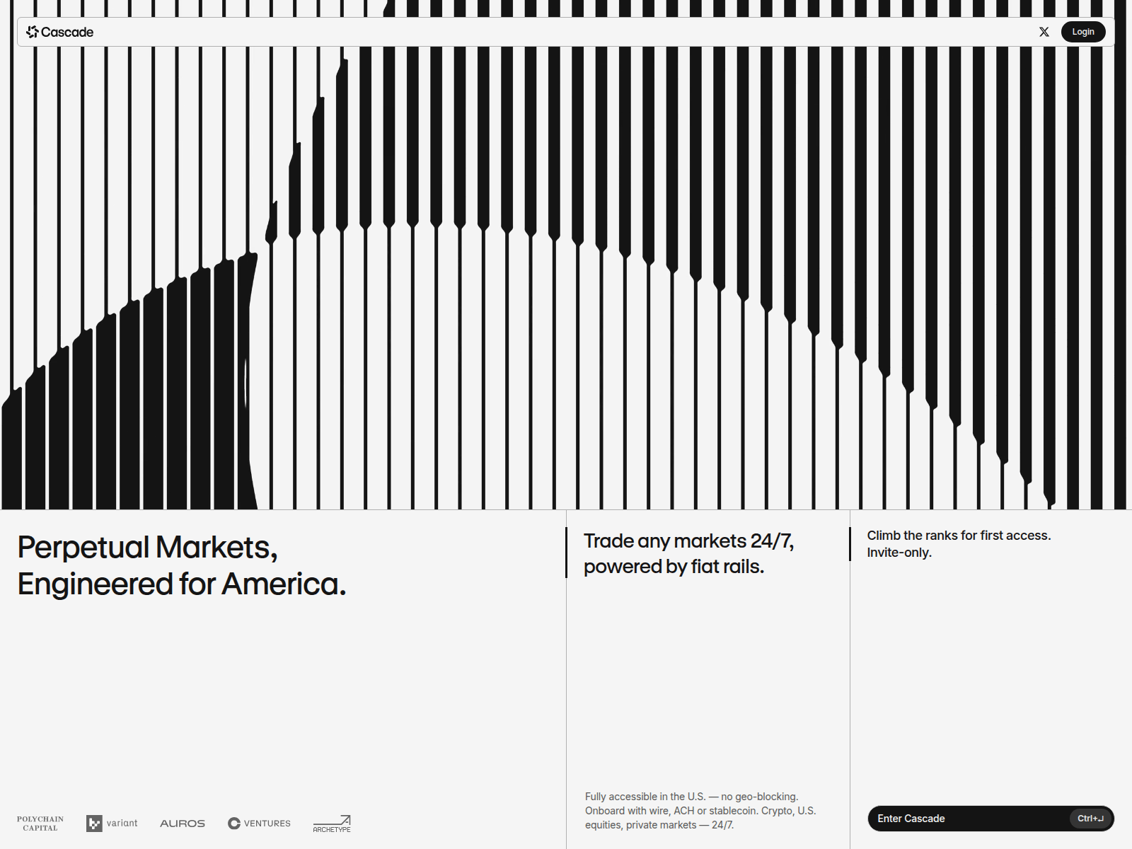 Screenshot of casccade.xyz