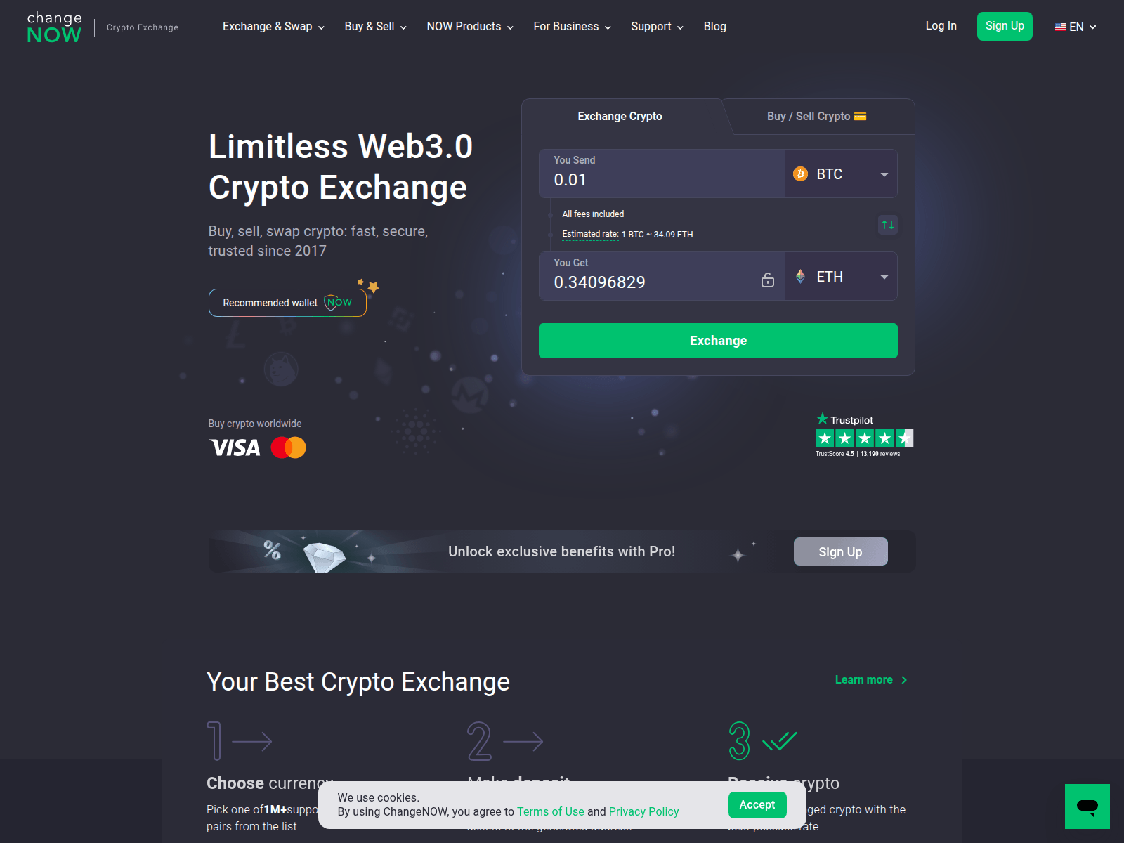 Screenshot of novvchange.biz
