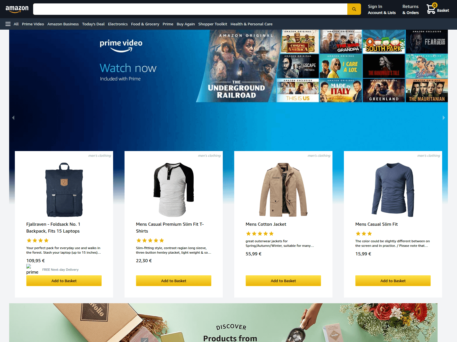 Screenshot of amazon-clone-theta-nine.vercel.app