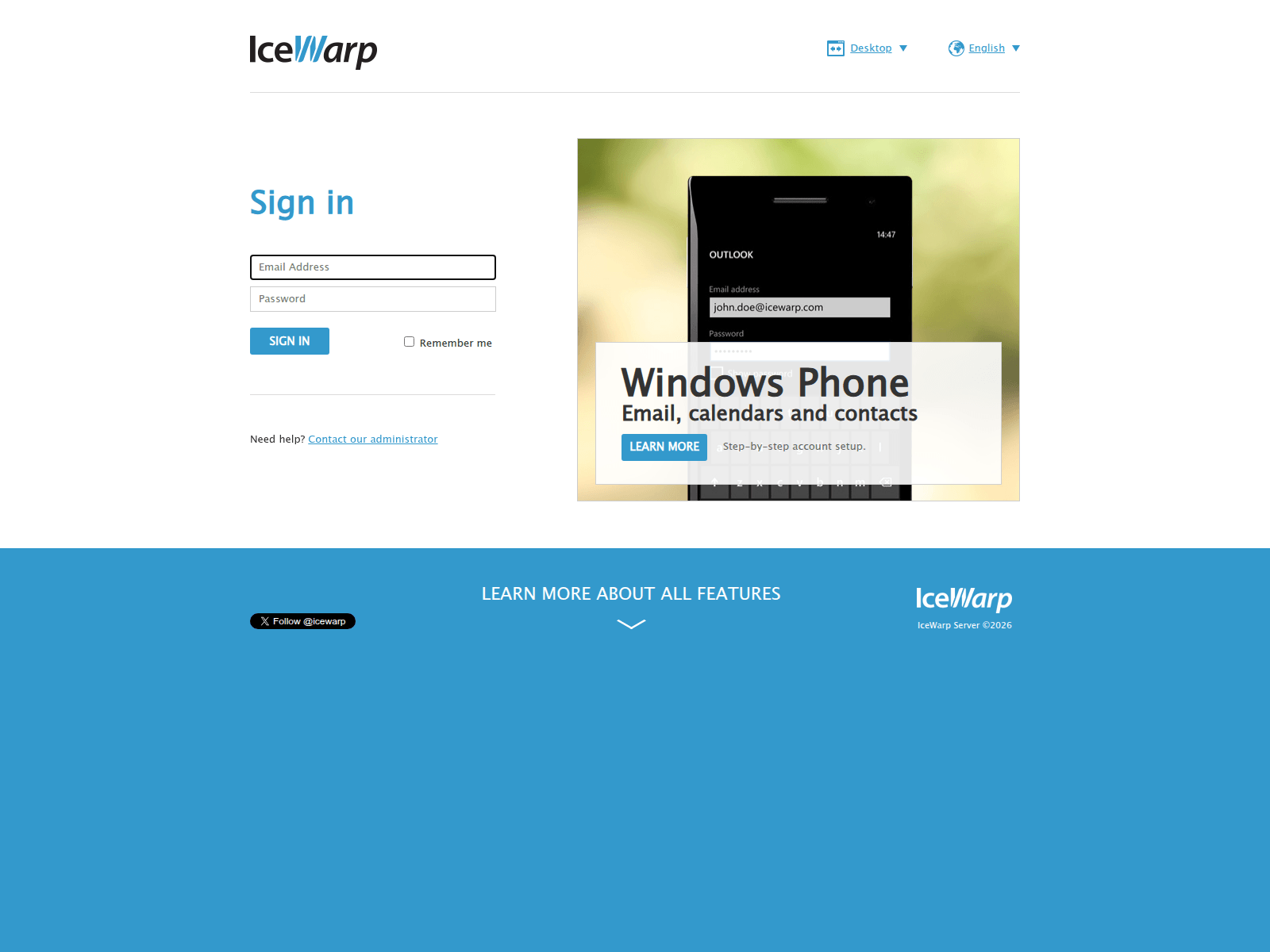 Screenshot of mail.pinkgroup.net