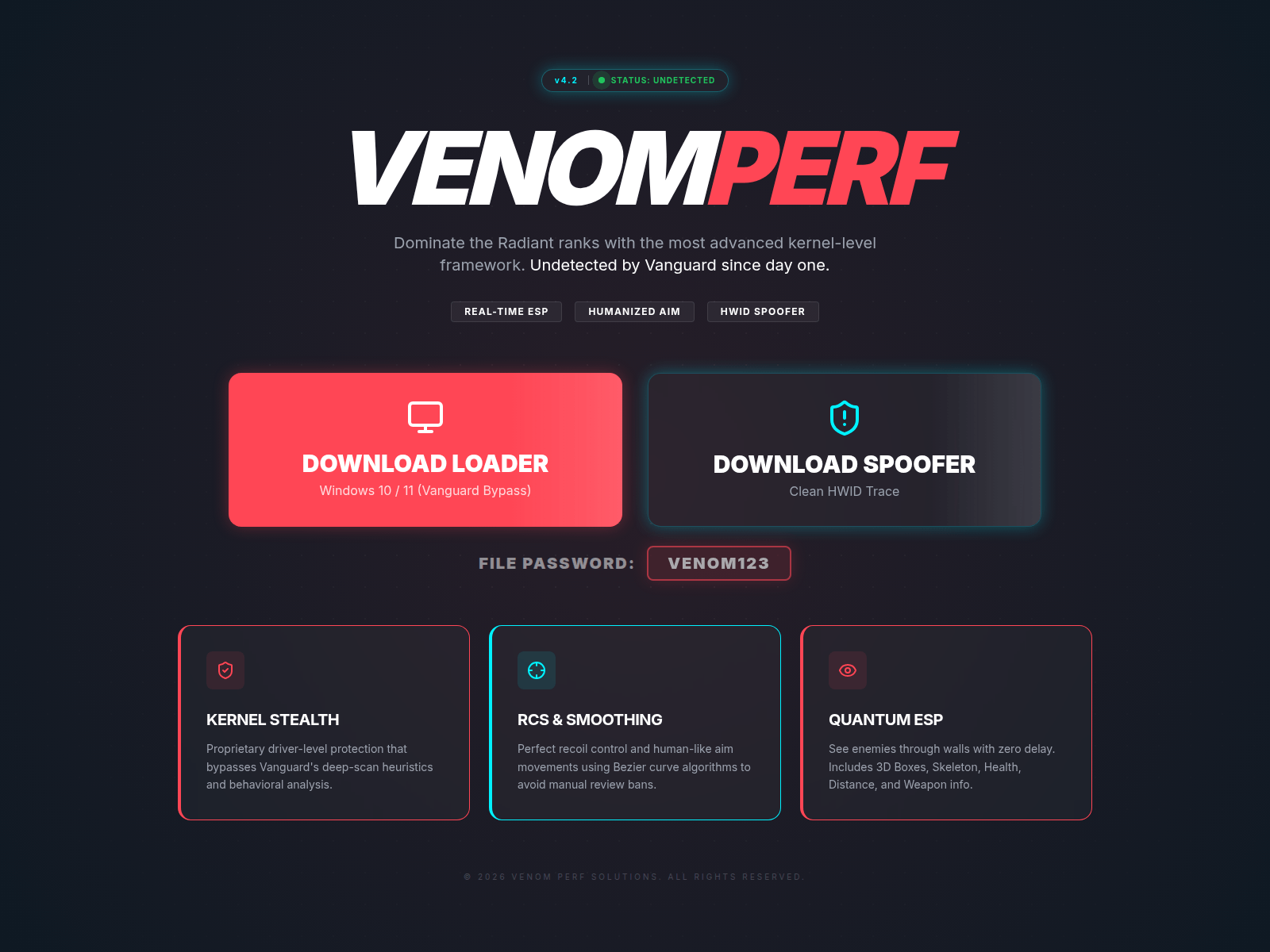 Screenshot of venomperf.click