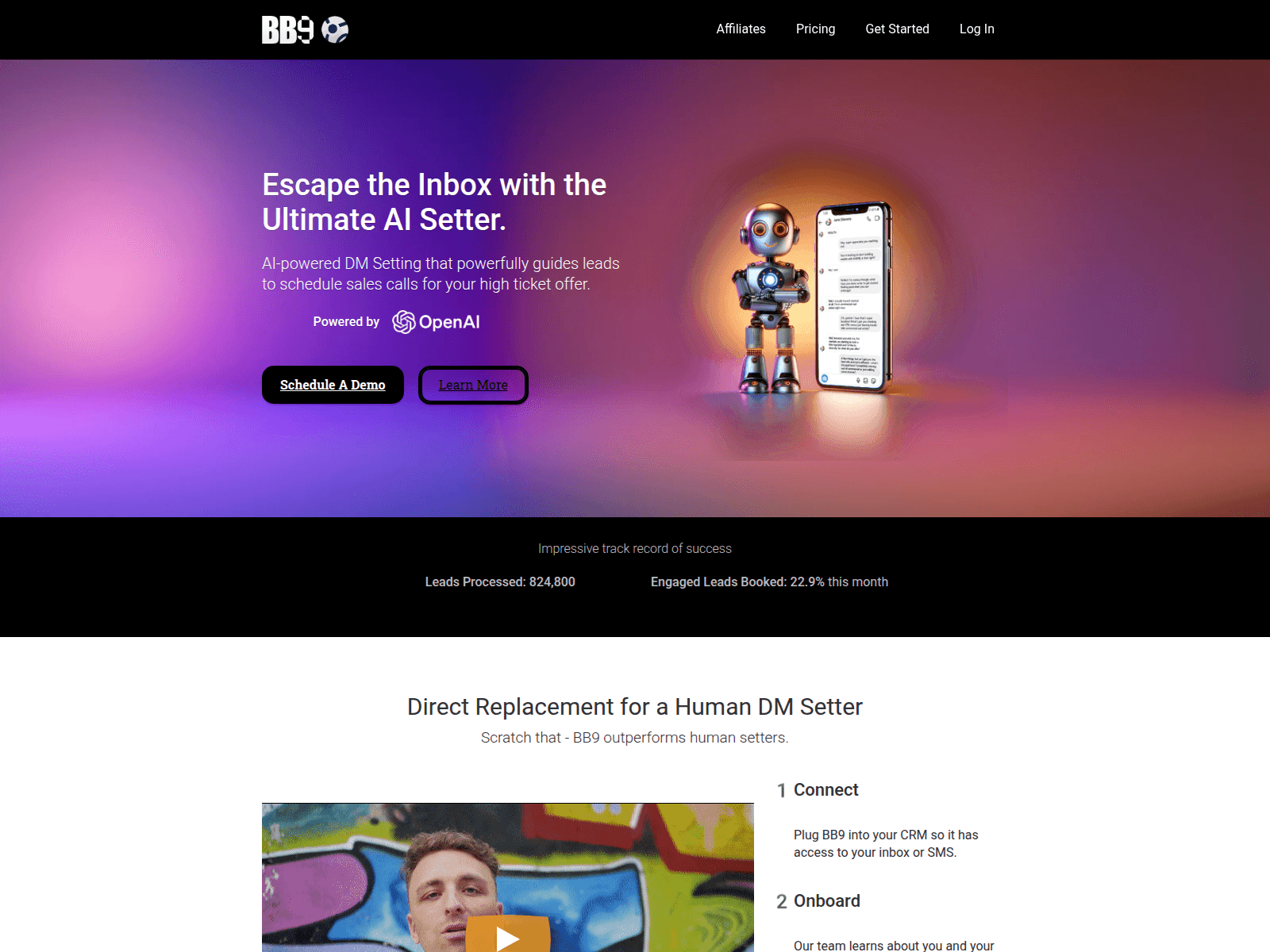 Screenshot of getbb9ai.com