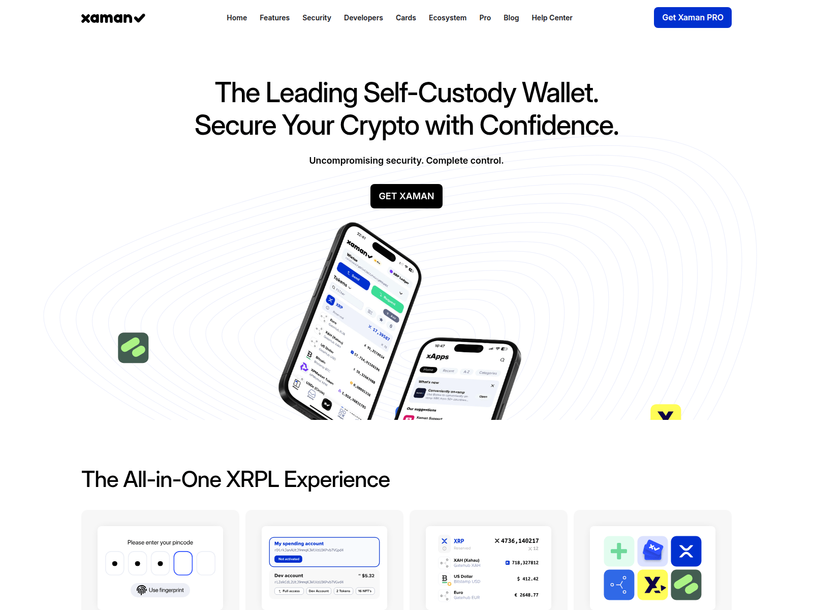 Screenshot of xamanwallet.pro