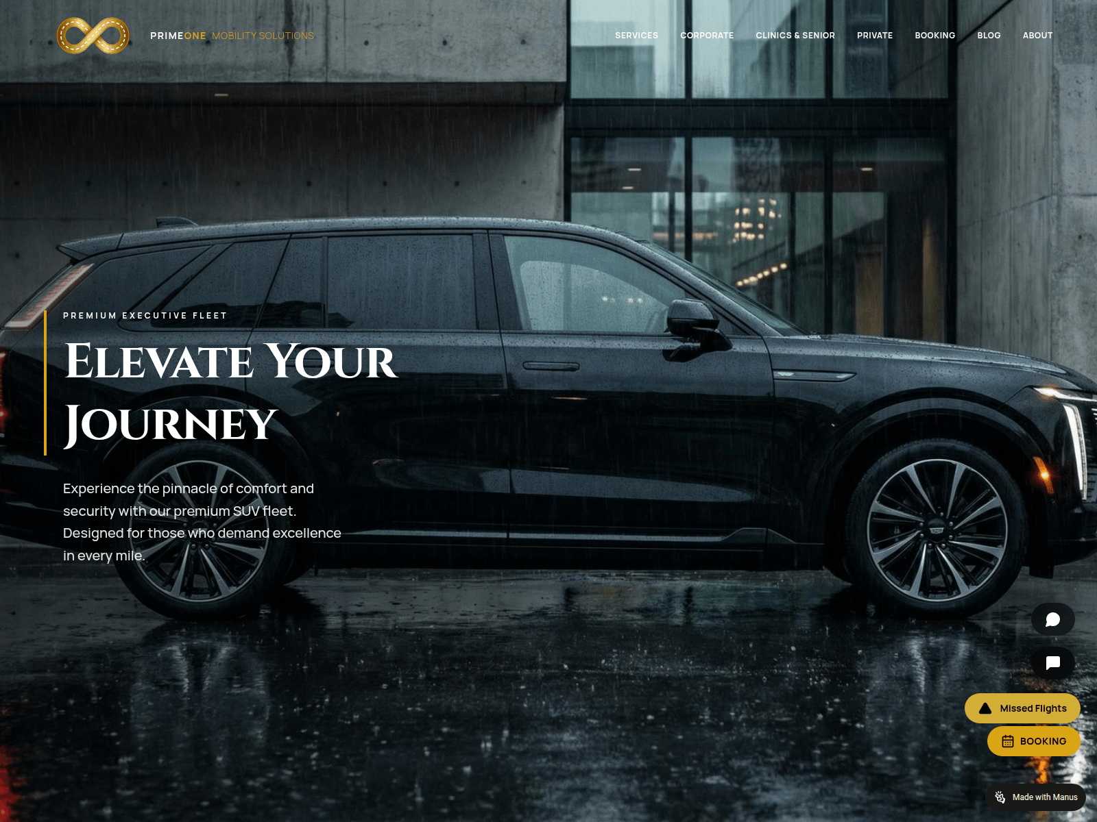 Forensic screenshot of blackmobilityservices.com