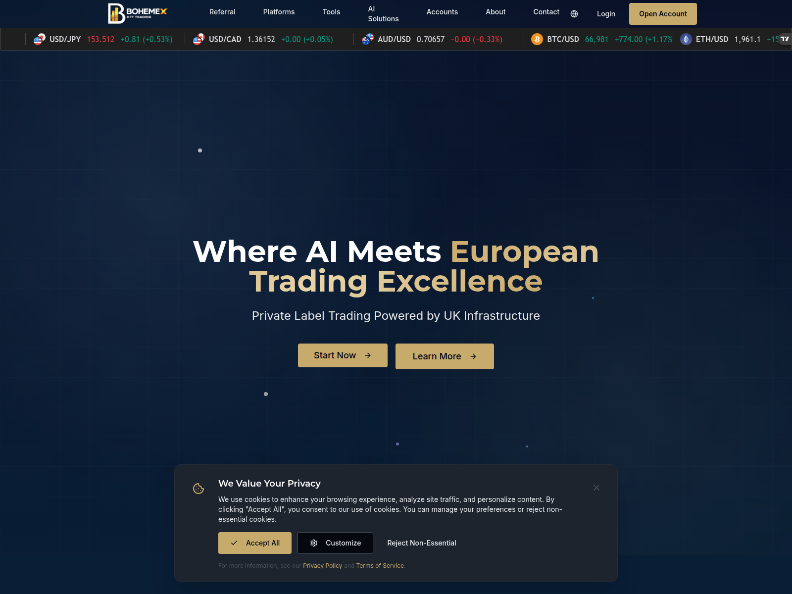 Screenshot of bohemex.com