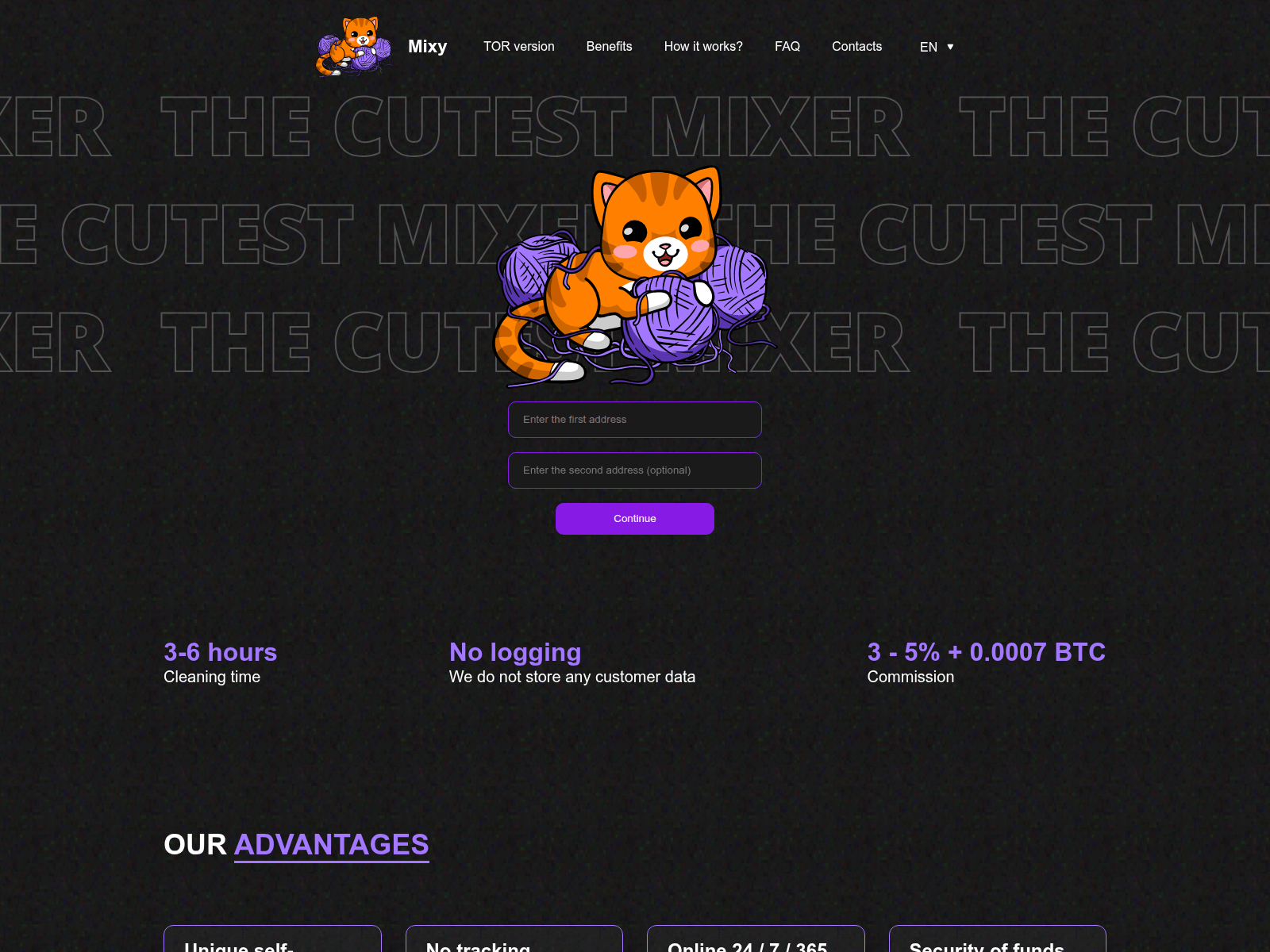 Screenshot of kixy.money