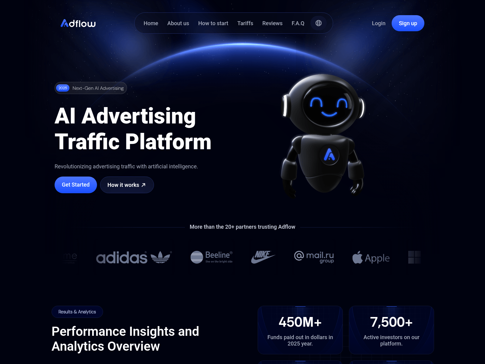 Screenshot of adflow.ltd