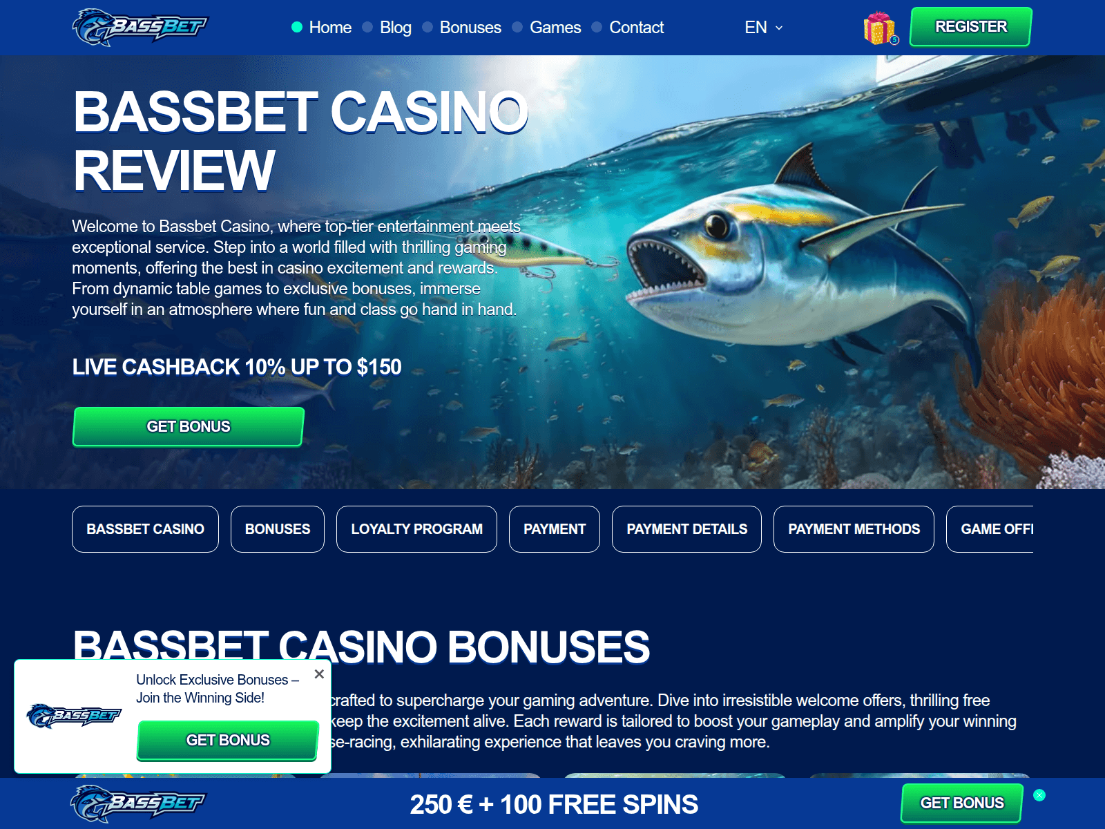 Screenshot of bassbet1.net