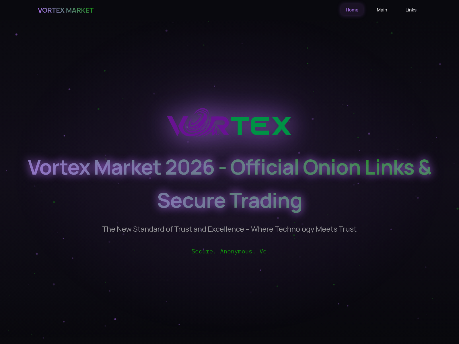 Screenshot of vortex-darknet.net