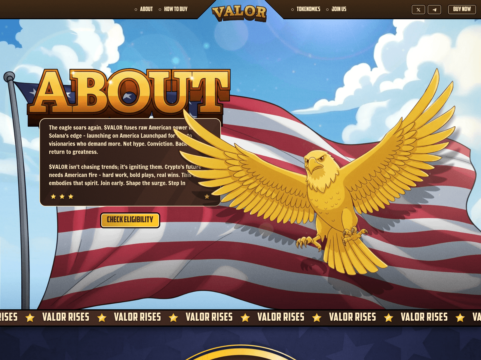 Screenshot of valoramericaneagle.net