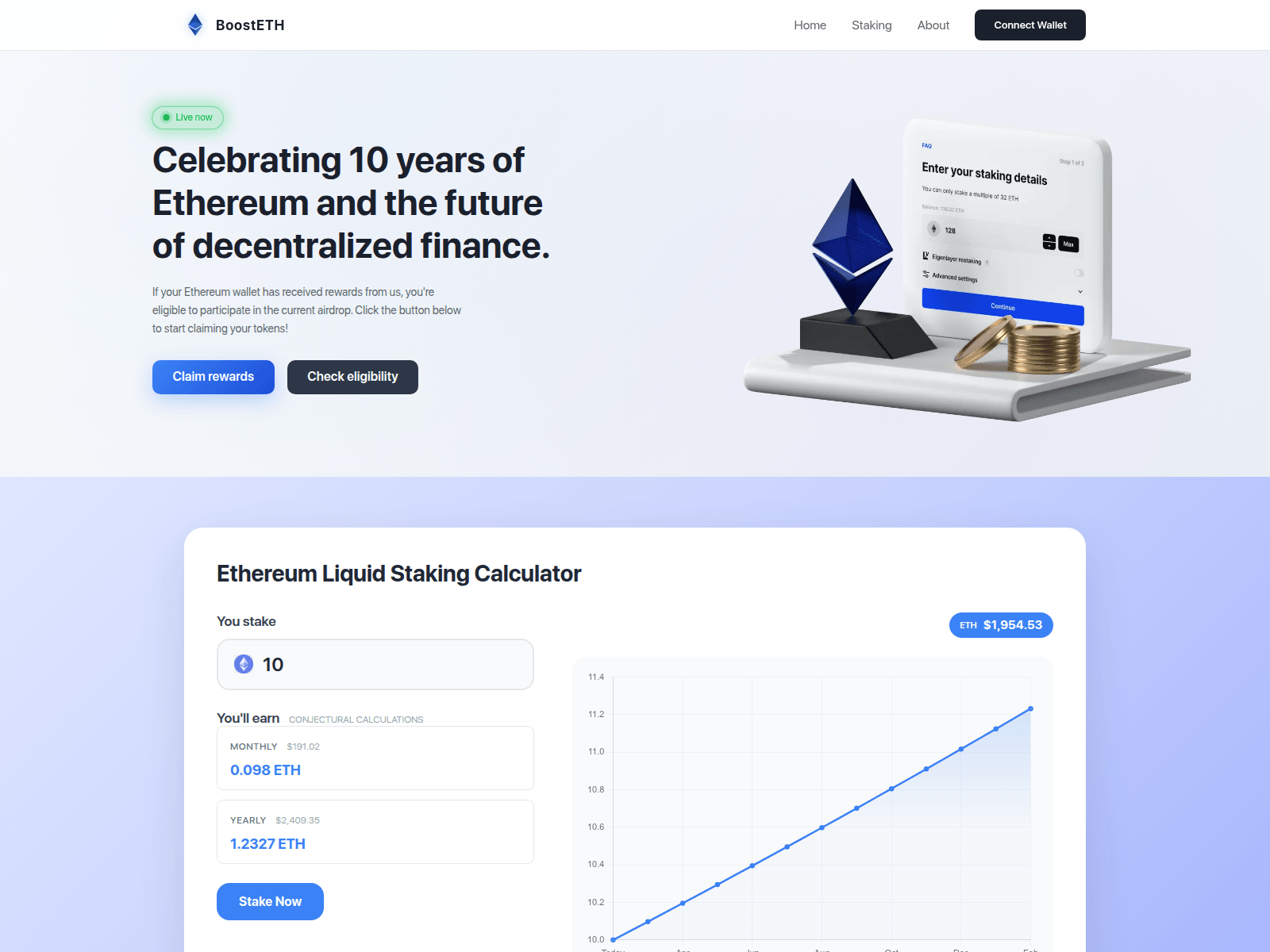 Screenshot of ethboost.org