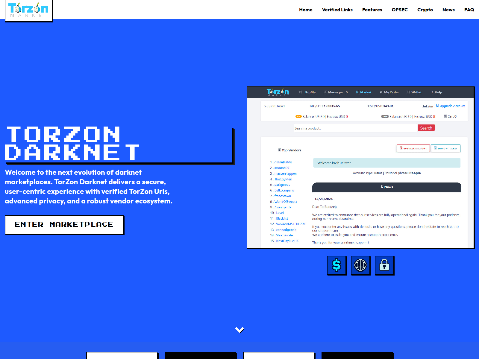 Screenshot of darknet-torzon.org