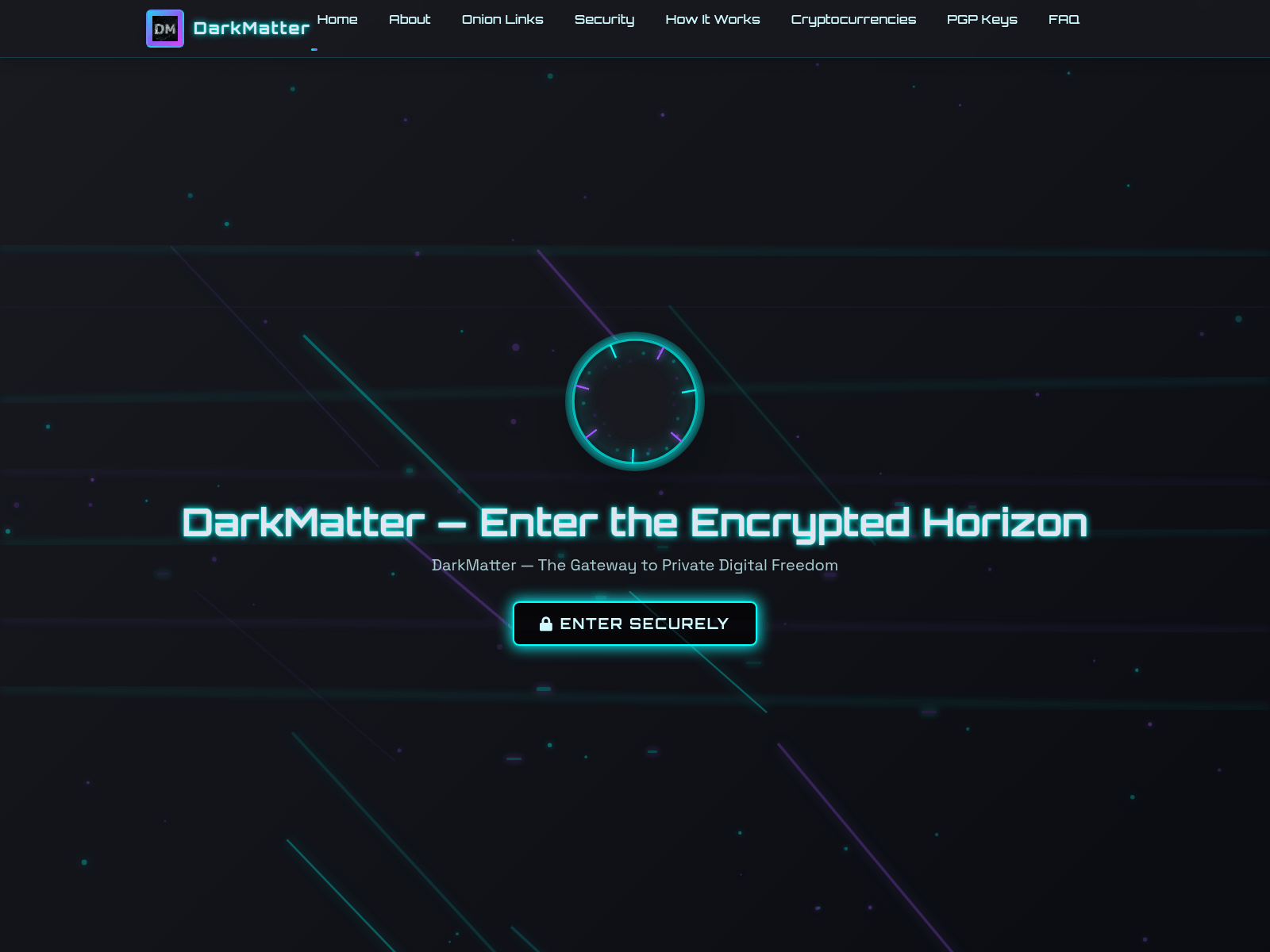 Screenshot of darkmatter-link.org