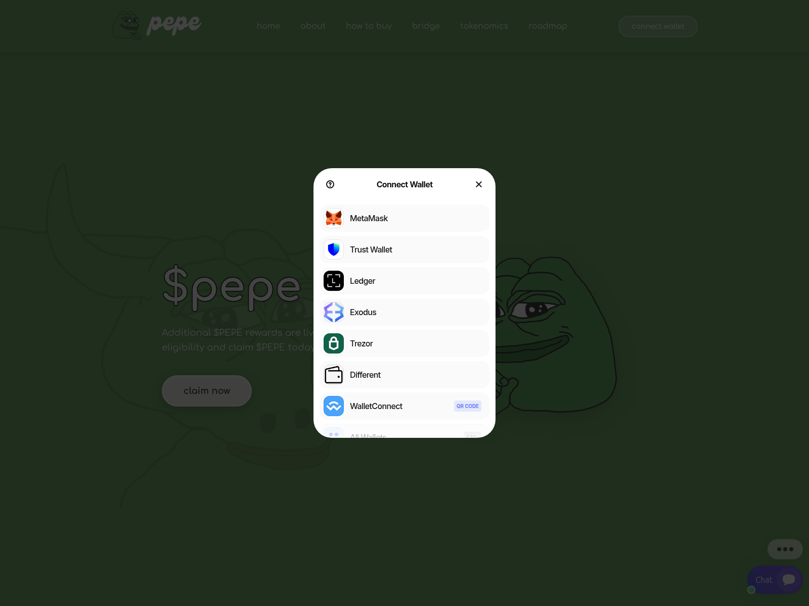 Screenshot of gain-pepe.org