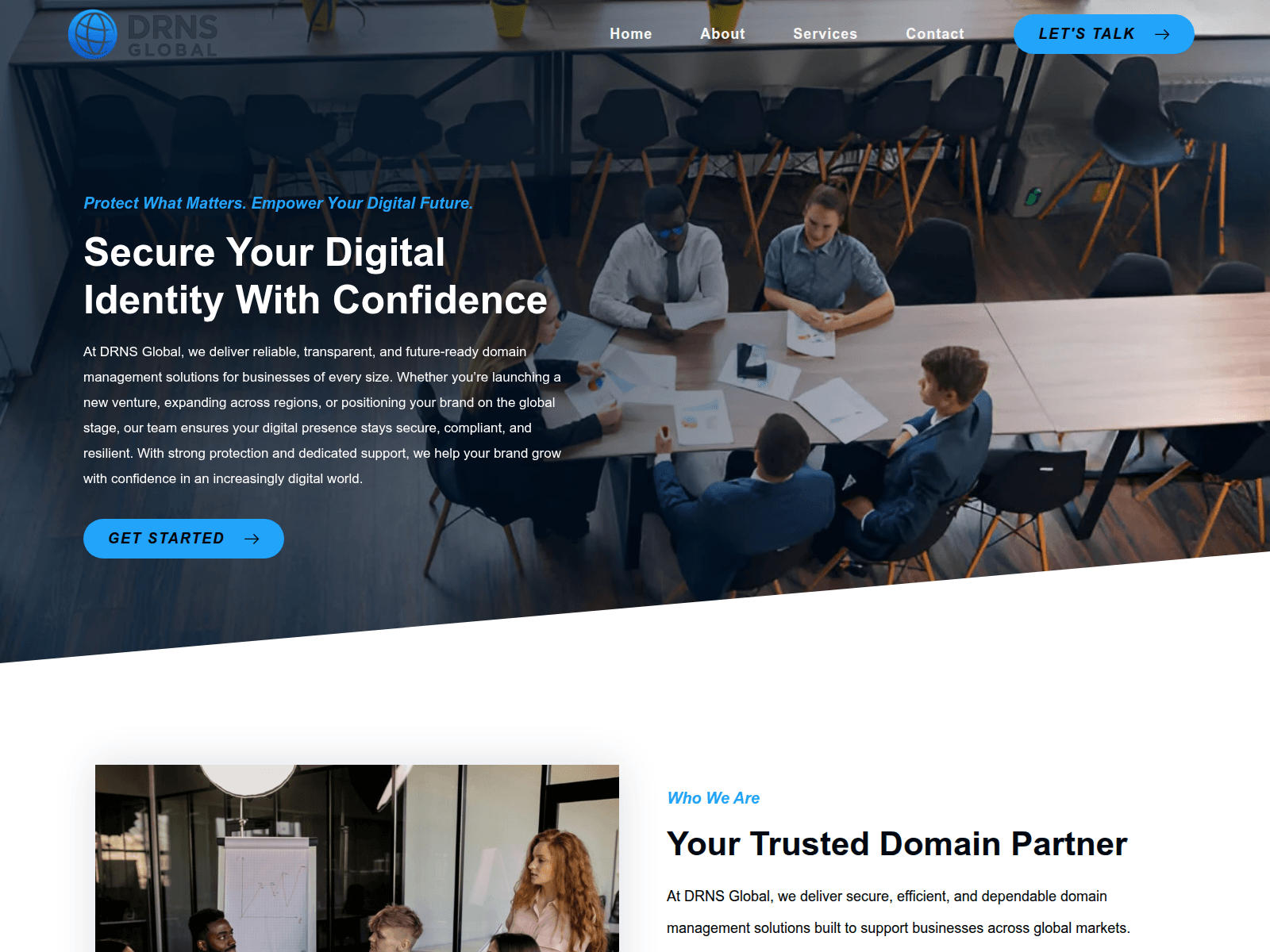 Screenshot of drnsglobal.org