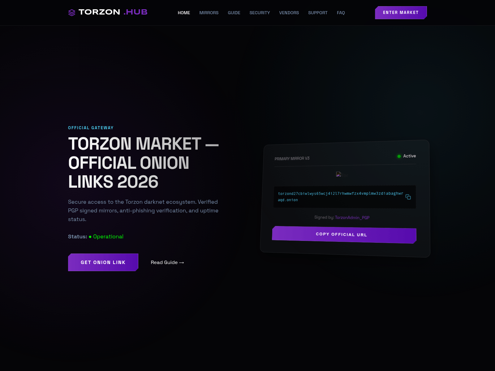 Screenshot of torzonmarketday.com