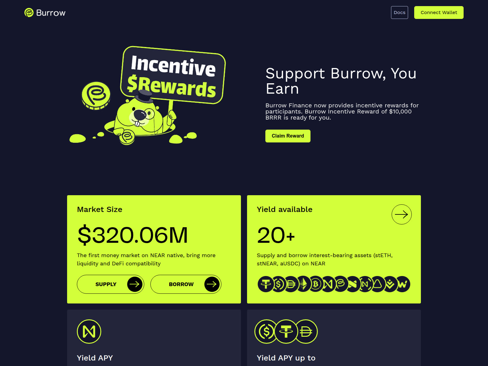 Screenshot of burrowfi.app