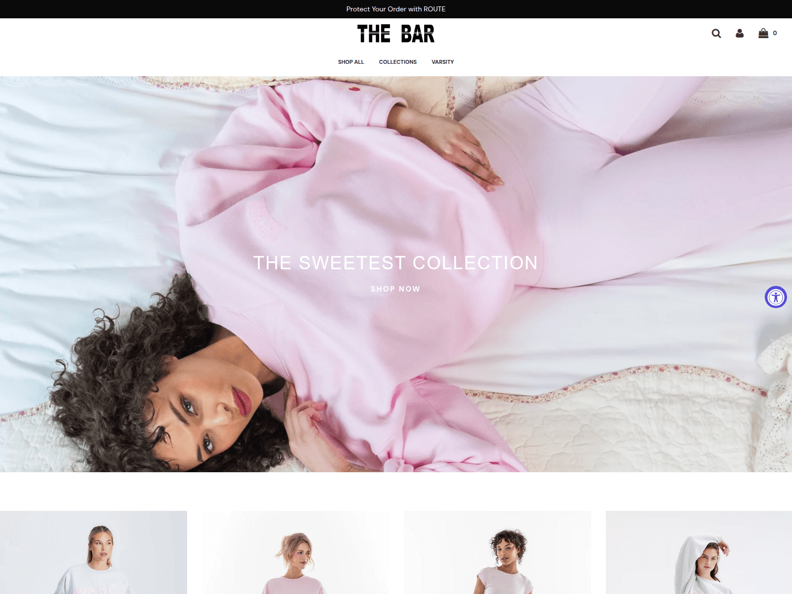 Screenshot of thebarsweatshirt.com