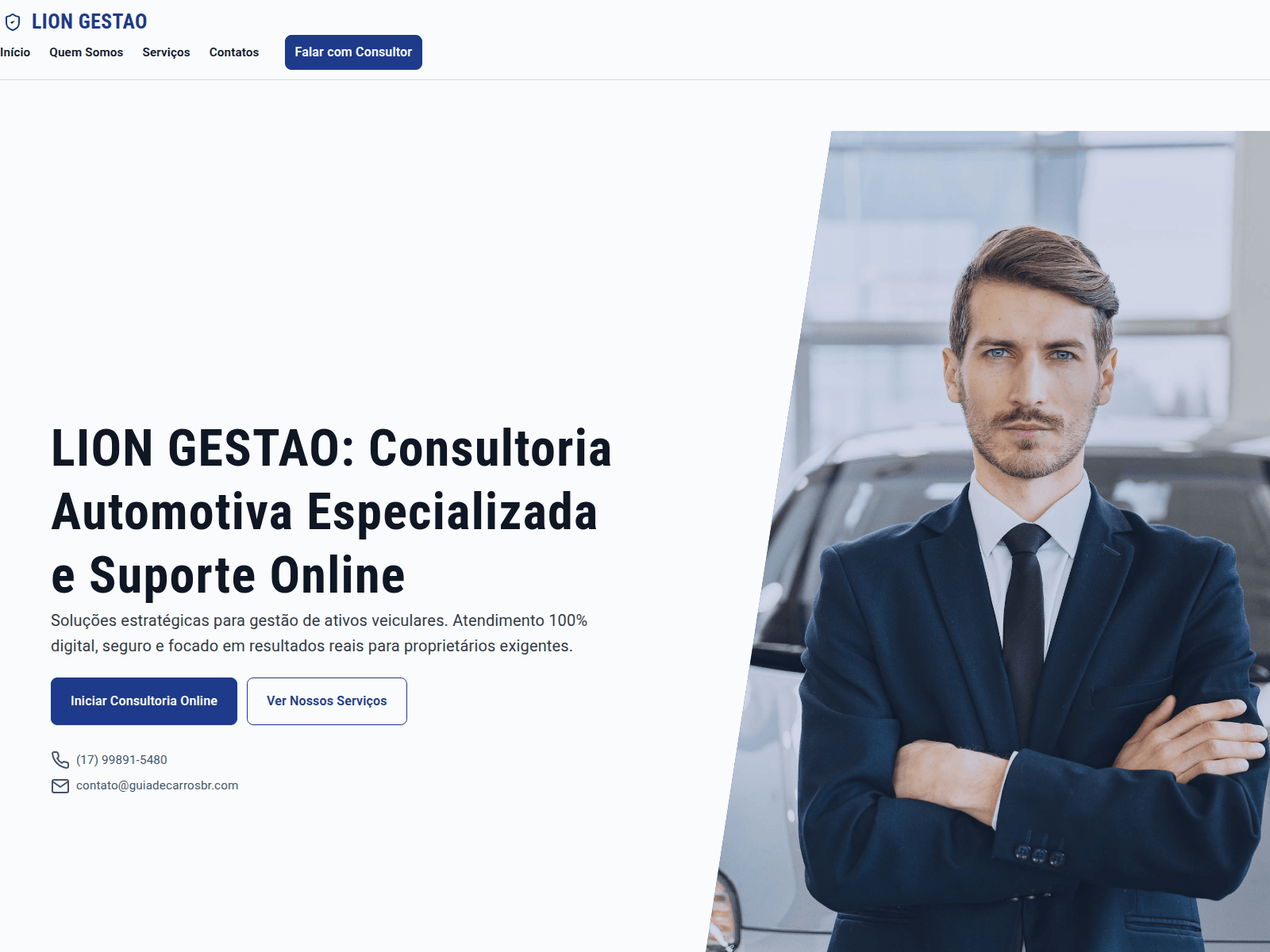 Screenshot of guiacarroseservicos.com