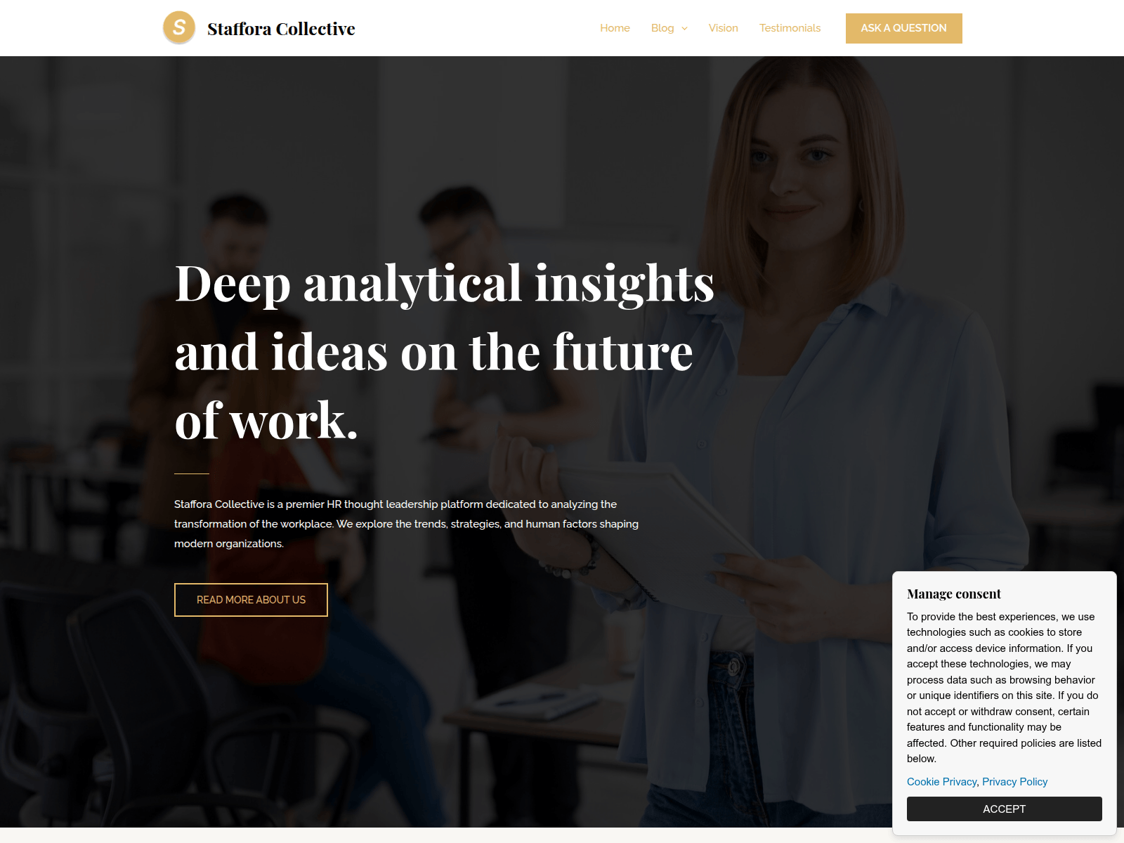 Screenshot of stafforacollective.com