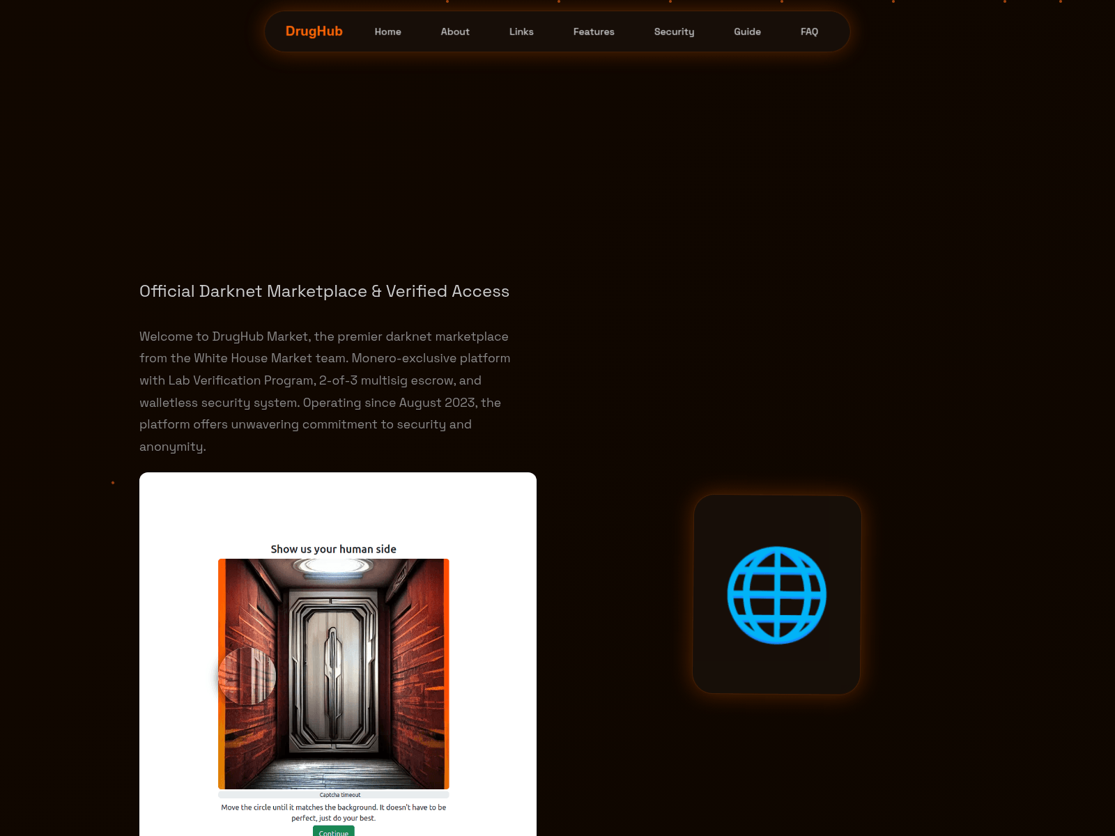 Screenshot of drughubtrue.world