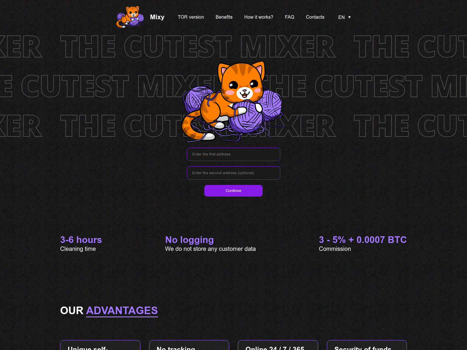 Screenshot of mixg.money