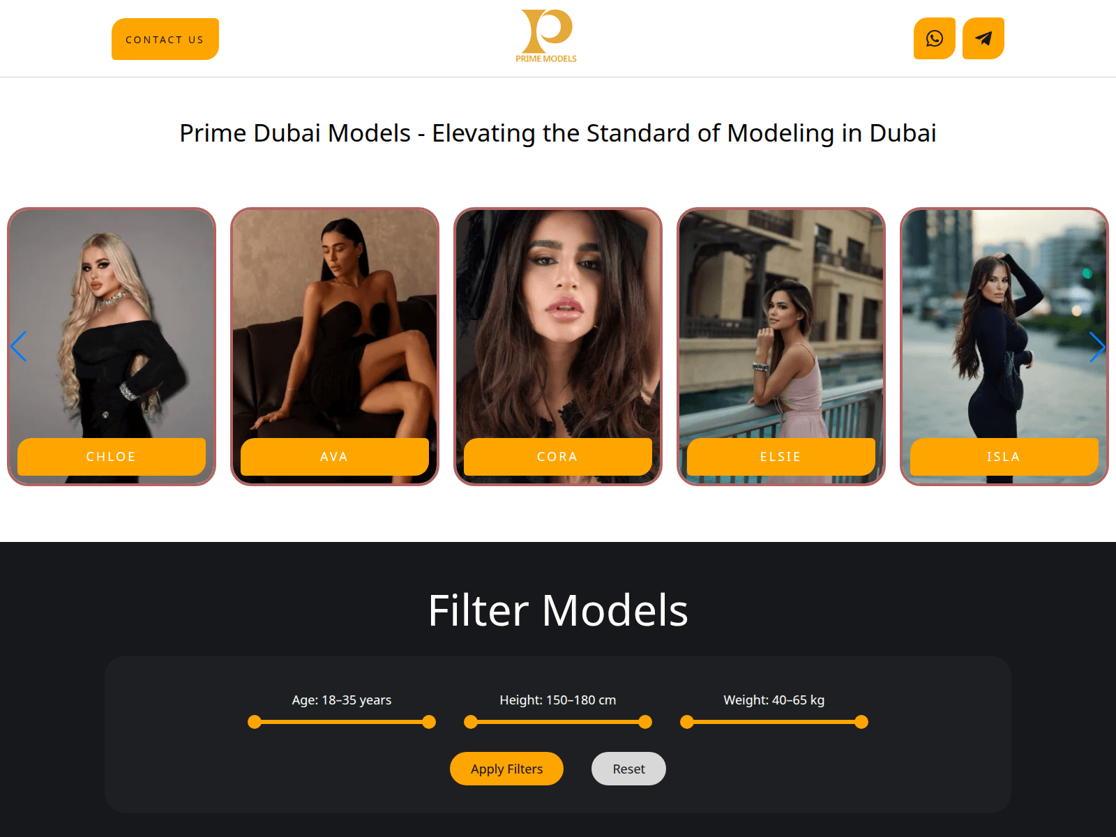 Screenshot of agency-model.com