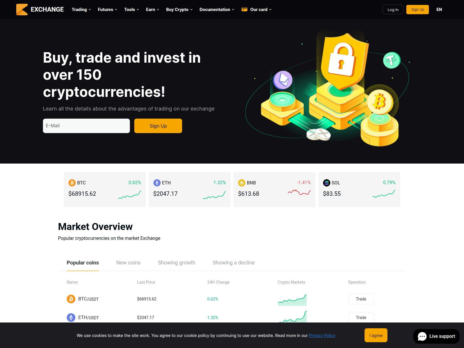 Screenshot of chinex.pro