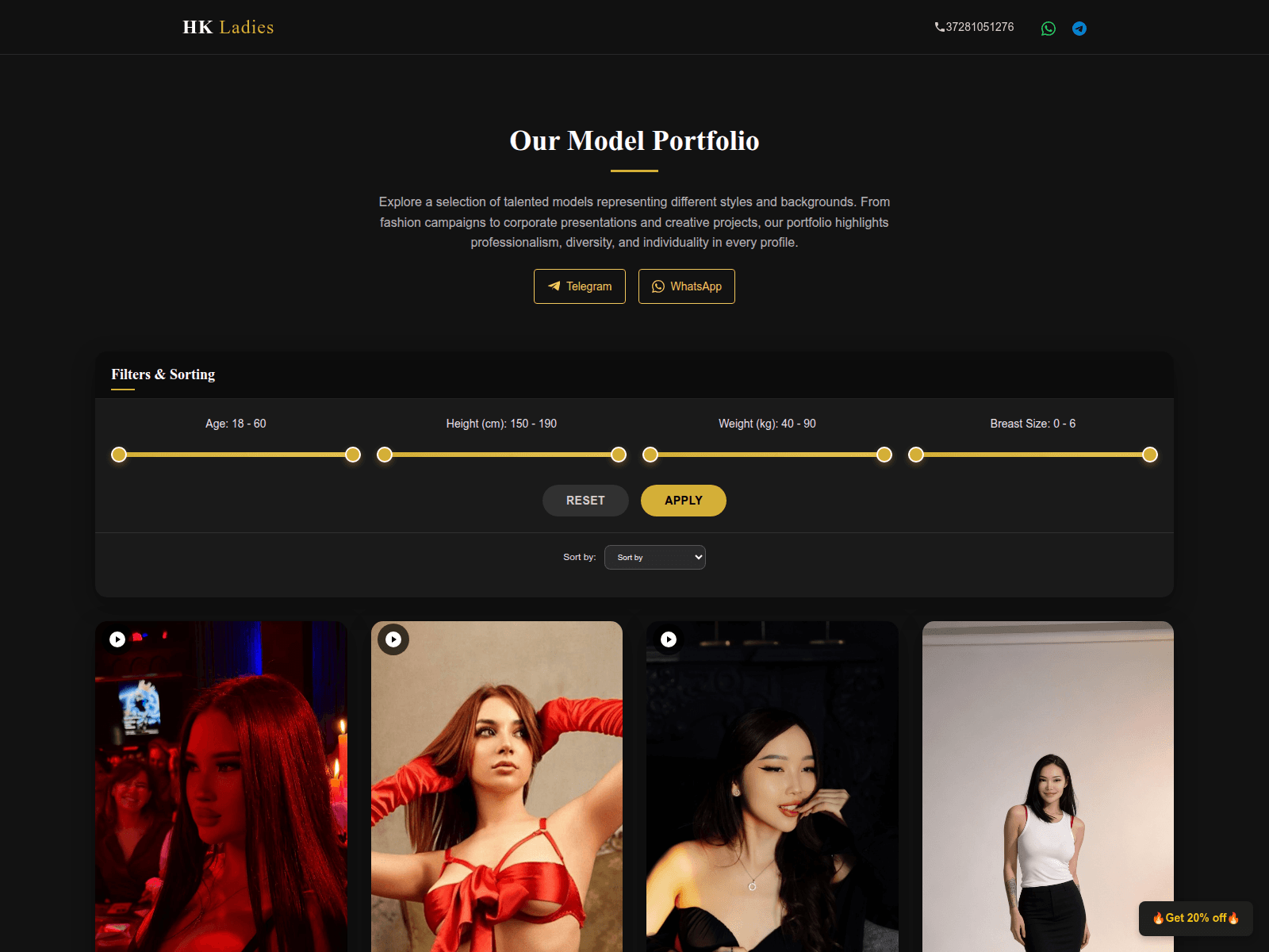 Screenshot of hkladies.com