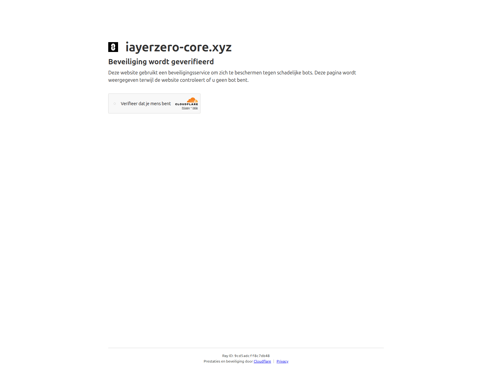 Screenshot of iayerzero-core.xyz
