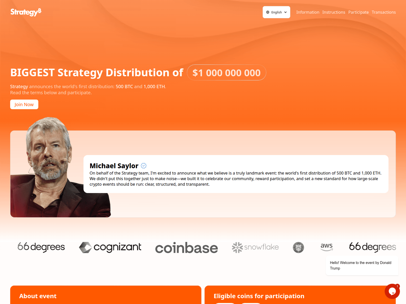 Screenshot of saylor-live.com
