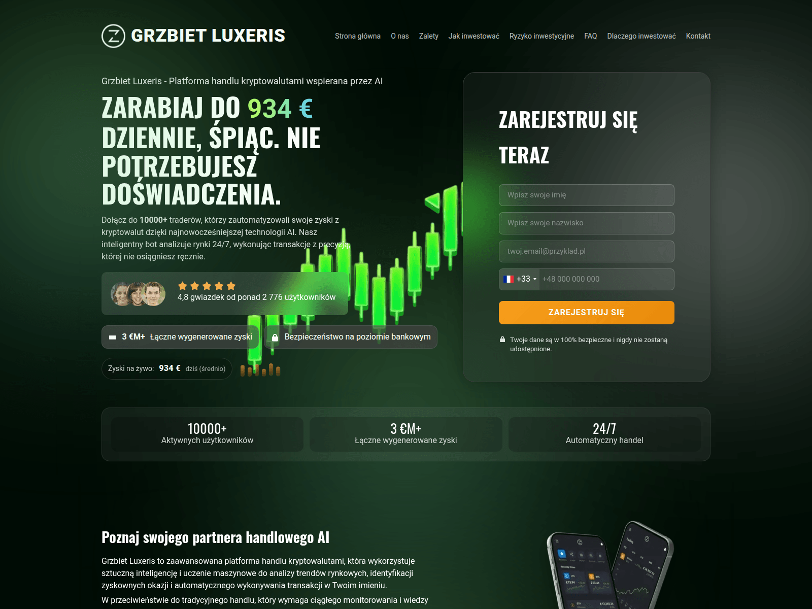 Screenshot of grzbietluxeris-invest.com