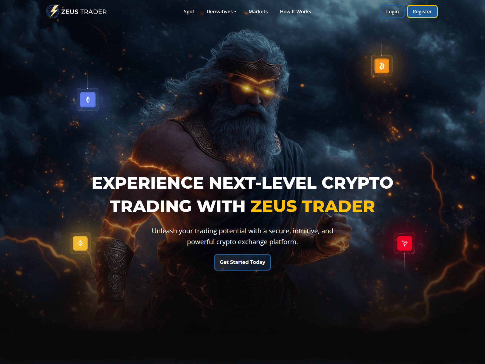 Screenshot of zeustrader.io