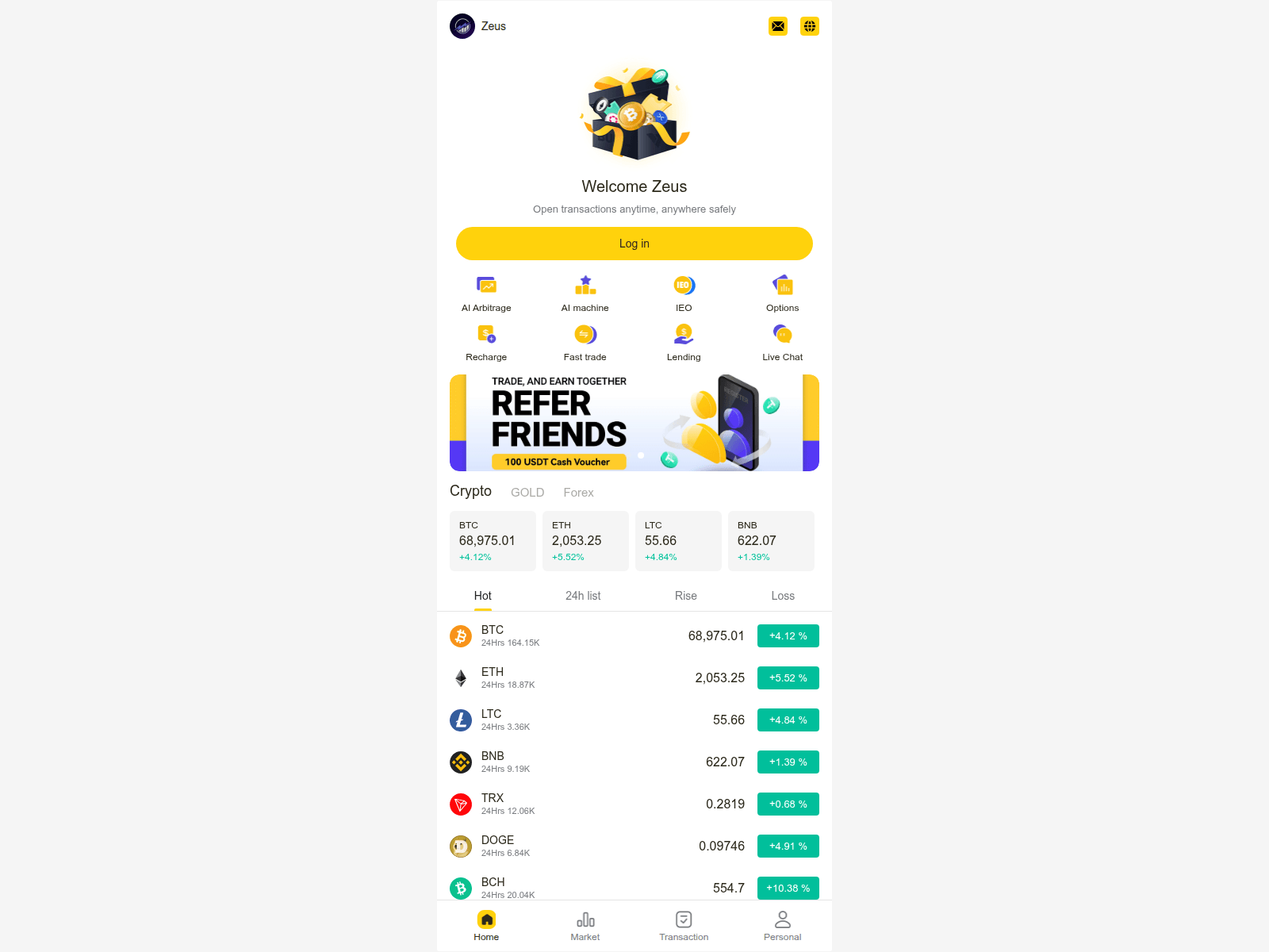 Screenshot of zeeusweb.com