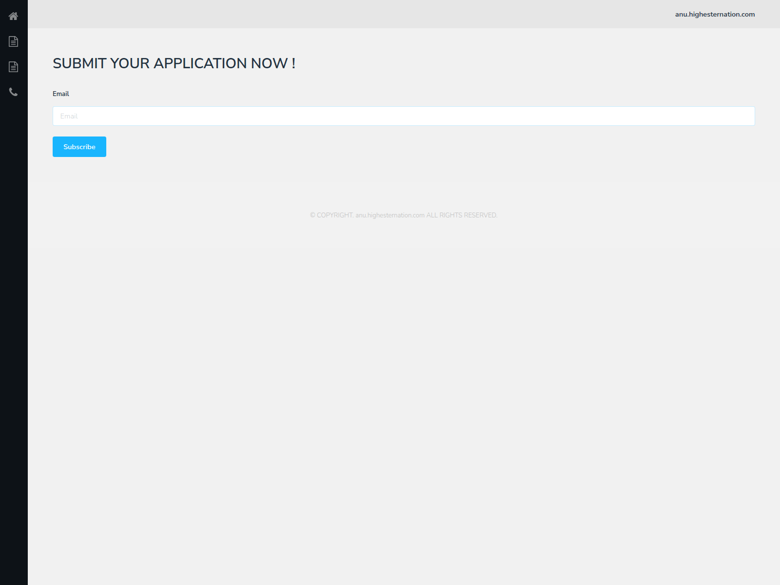 Screenshot of anu.highesternation.com