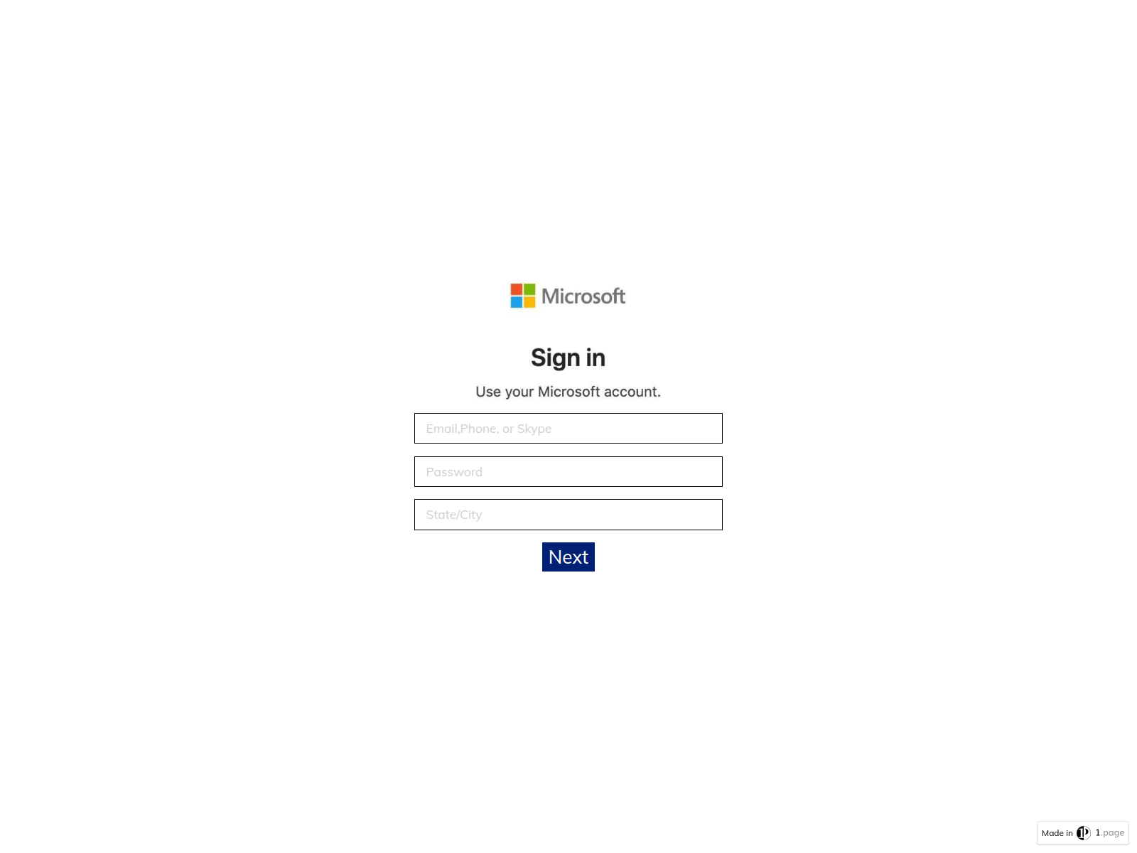 Screenshot of waresoftmicro.myone.page